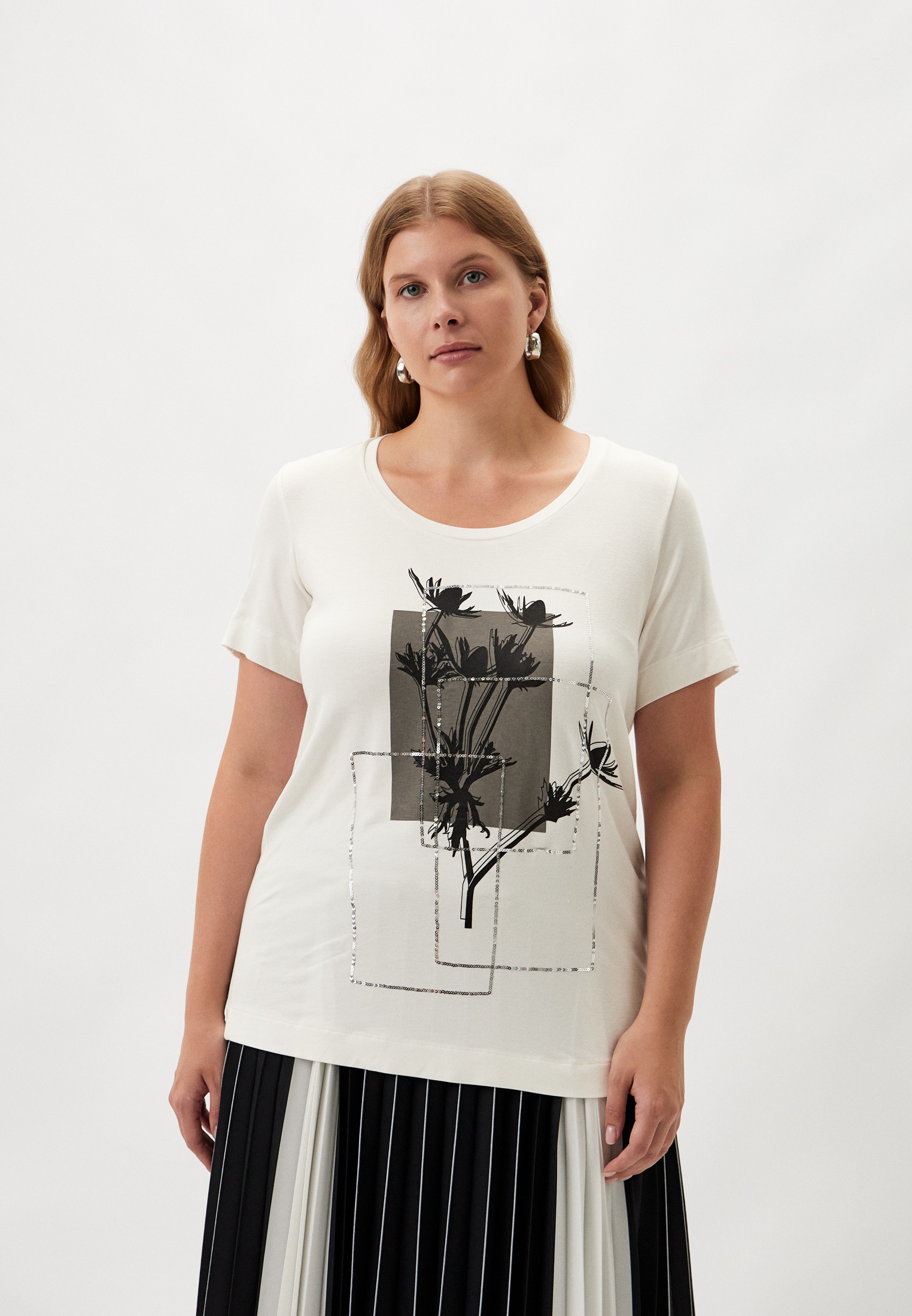 Футболка с коротким рукавом Marina Rinaldi Voyage 2428976012