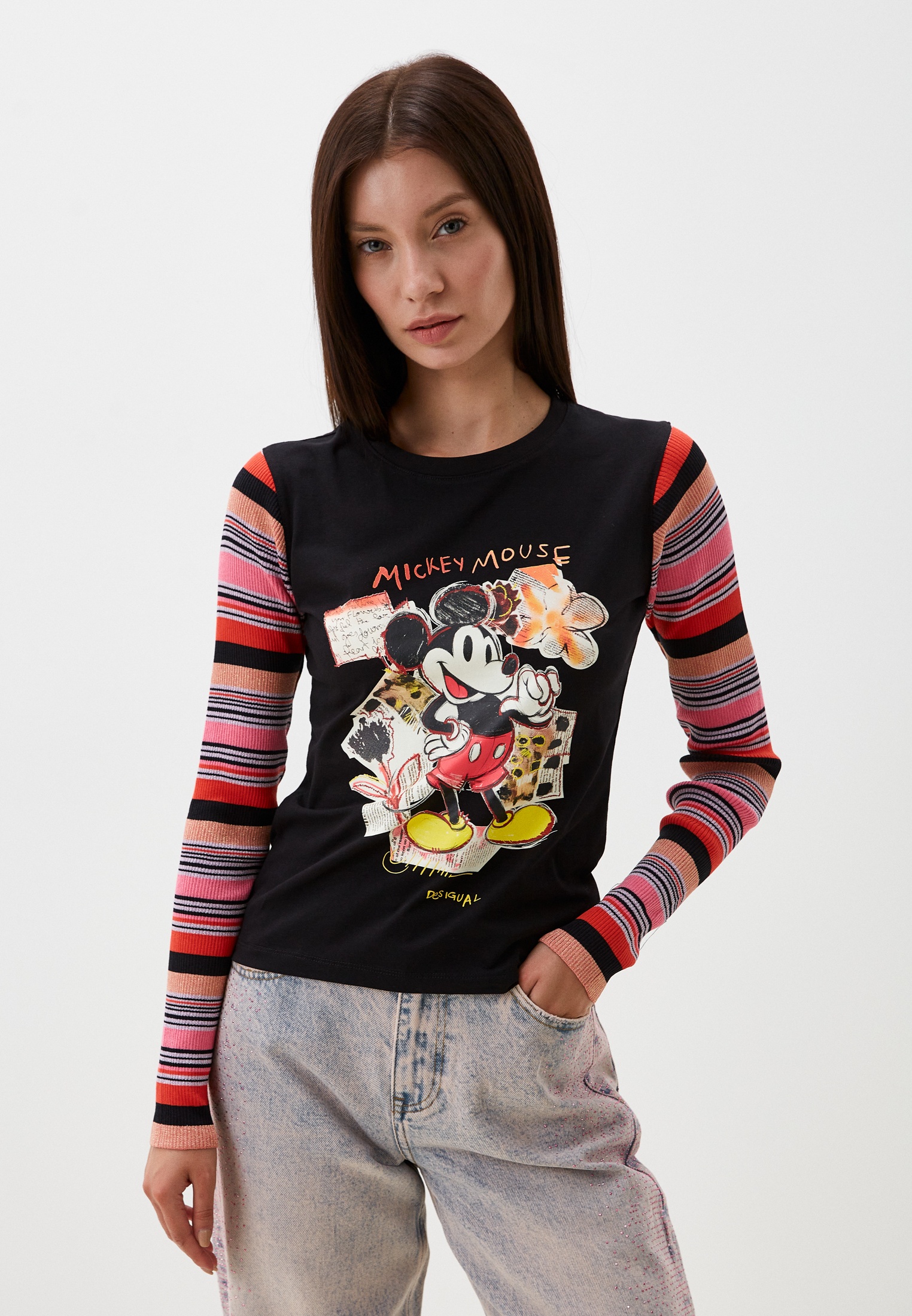 Футболка с длинным рукавом Desigual (Дезигуаль) 24WWTKA2