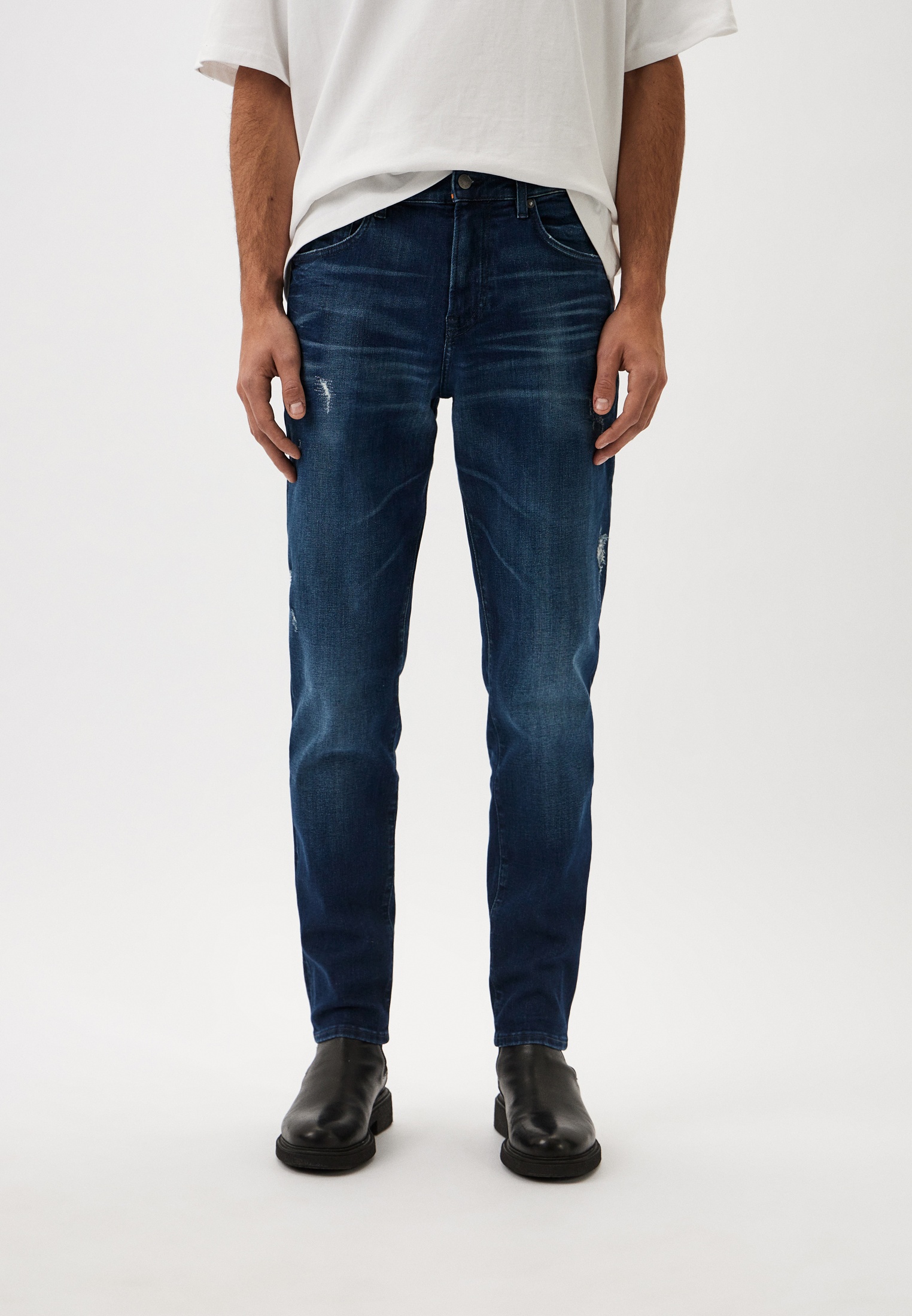 Мужские зауженные джинсы Boss (Босс) 50526957