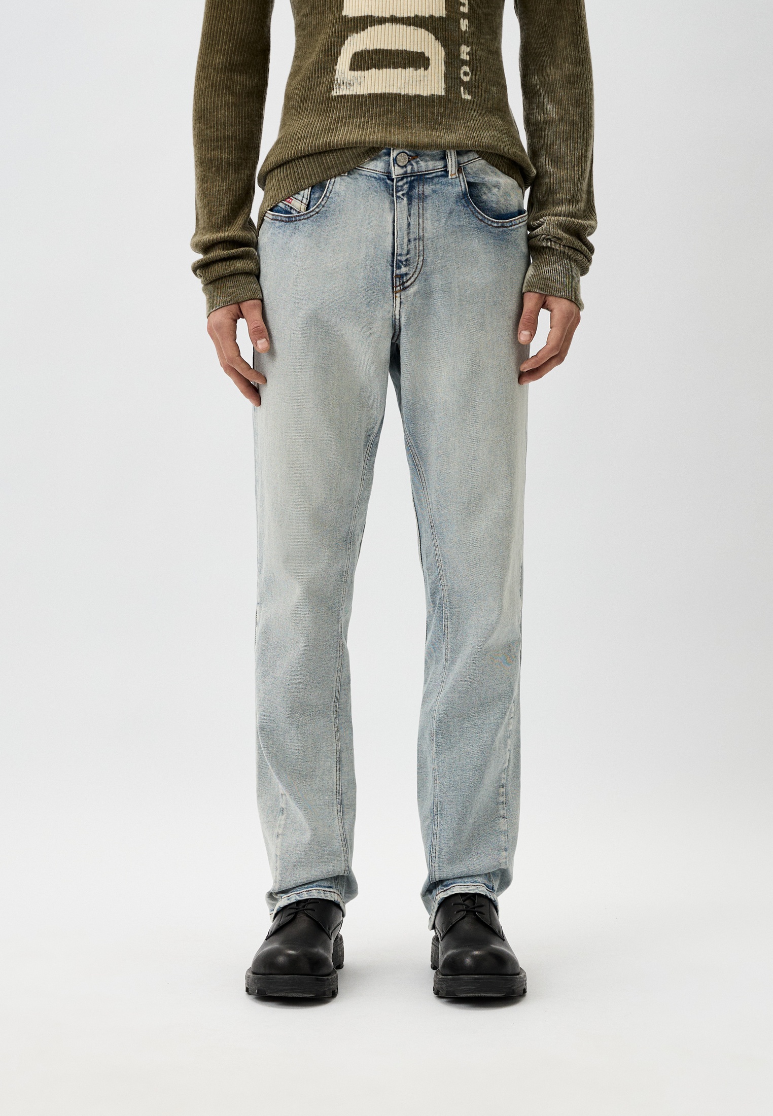 Мужские прямые джинсы Diesel (Дизель) A041439C08L