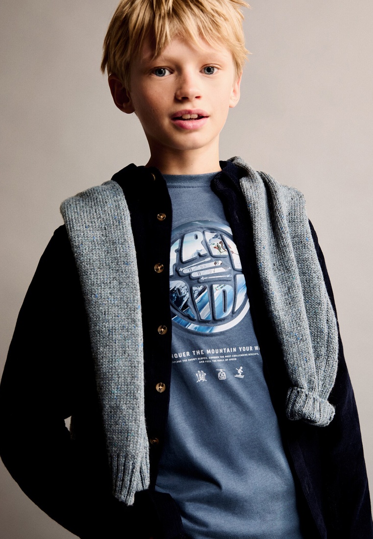 Футболка с длинным рукавом Mango Kids (Манго Кидс) Лонгслив Mango Kids