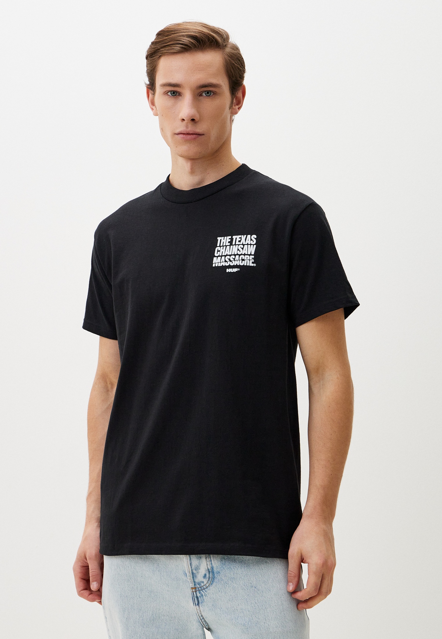 Футболка с коротким рукавом Huf TS02435-BLACK