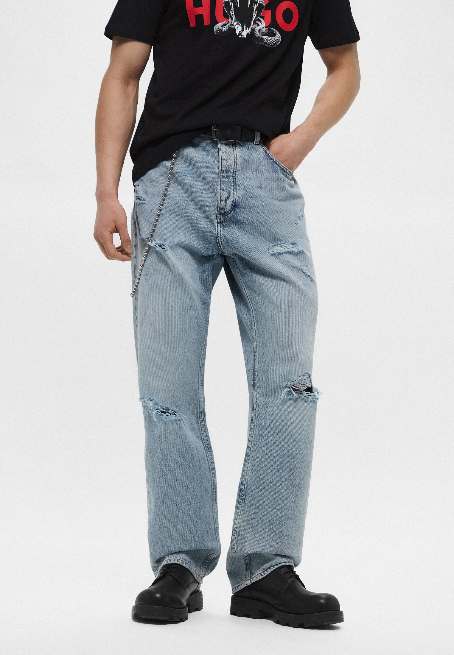Мужские прямые джинсы Hugo (Хуго) 50529182