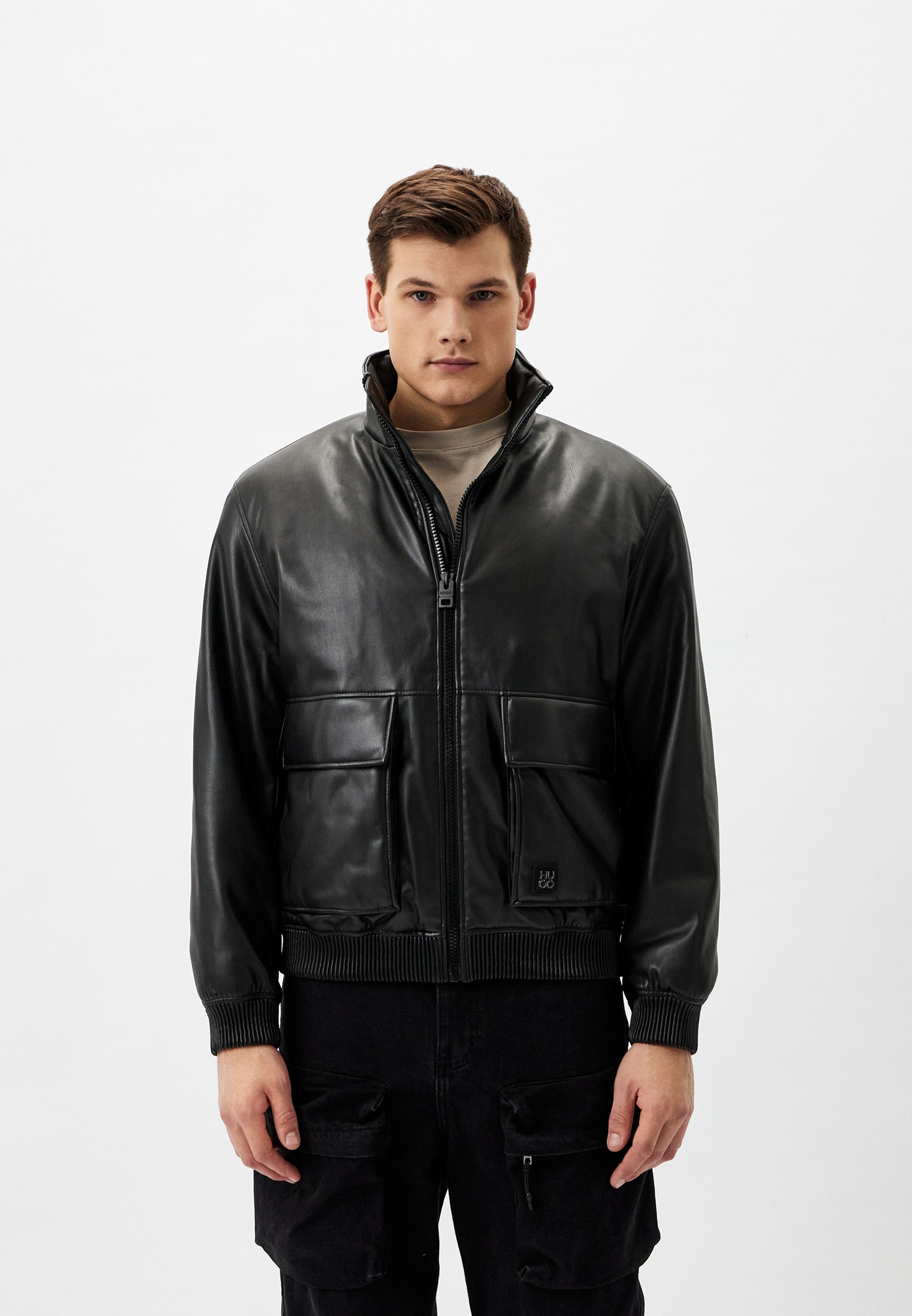 Кожаная куртка Hugo (Хуго) 50530772