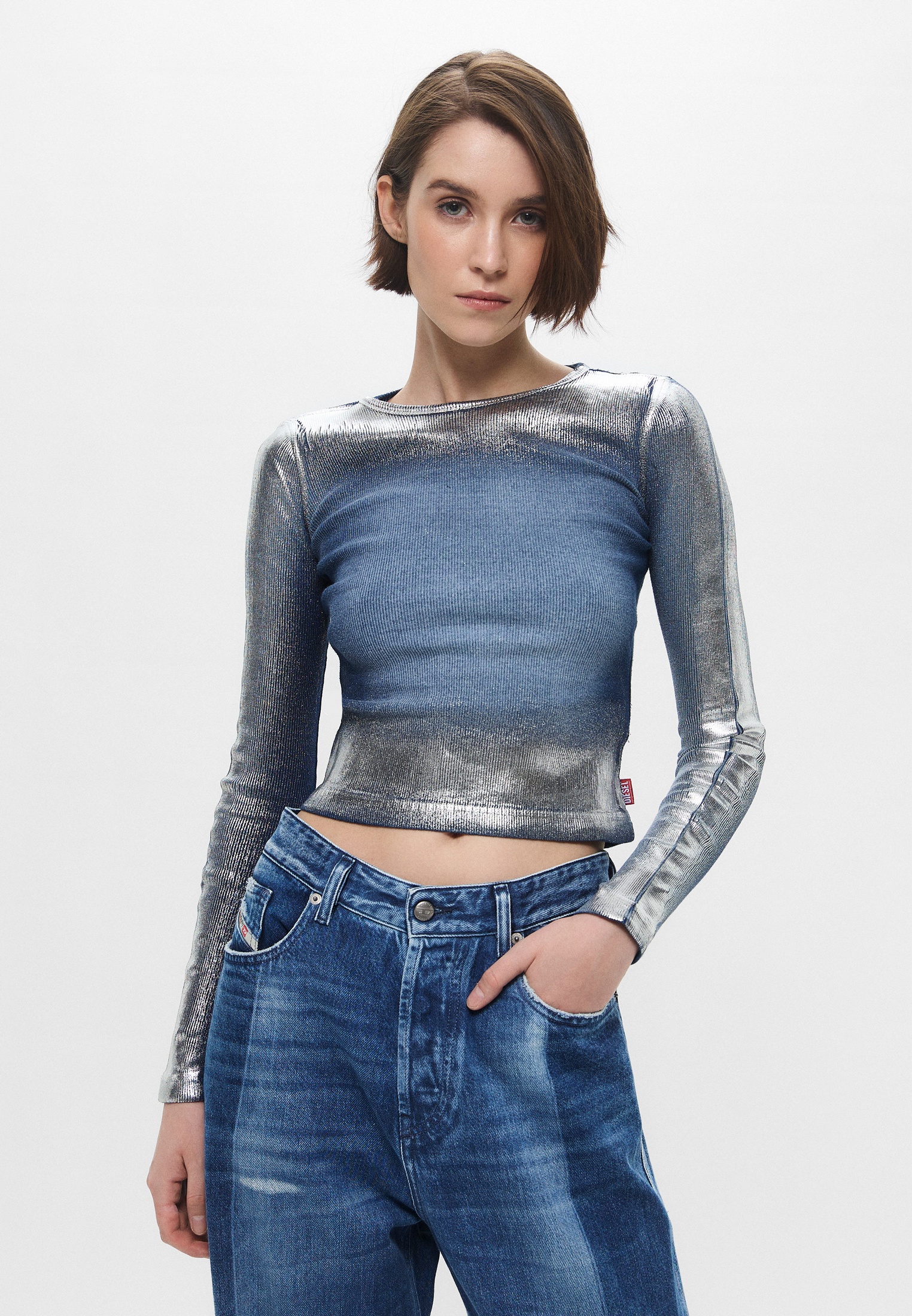 Футболка с длинным рукавом Diesel (Дизель) Лонгслив Diesel