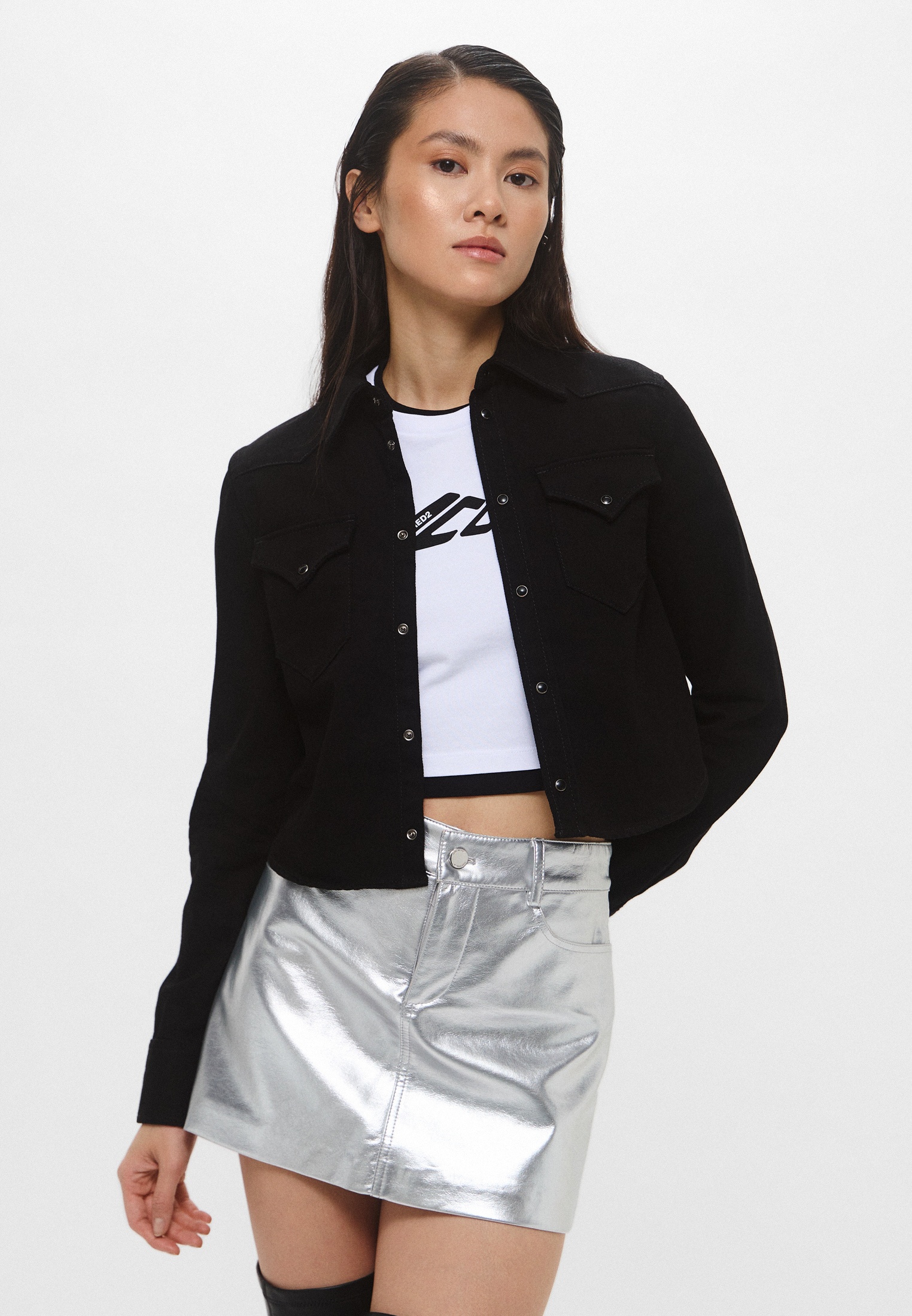 Женские джинсовые рубашки DSquared2 S80DL0026S30564