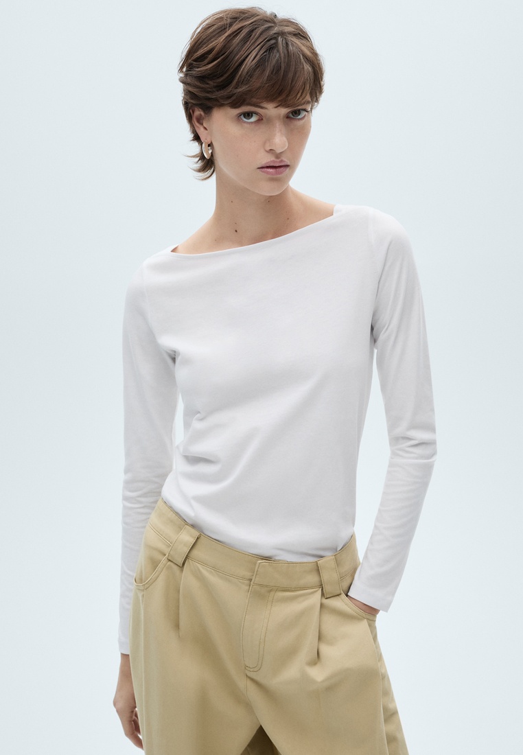 Футболка с длинным рукавом Mango (Манго) 87020642