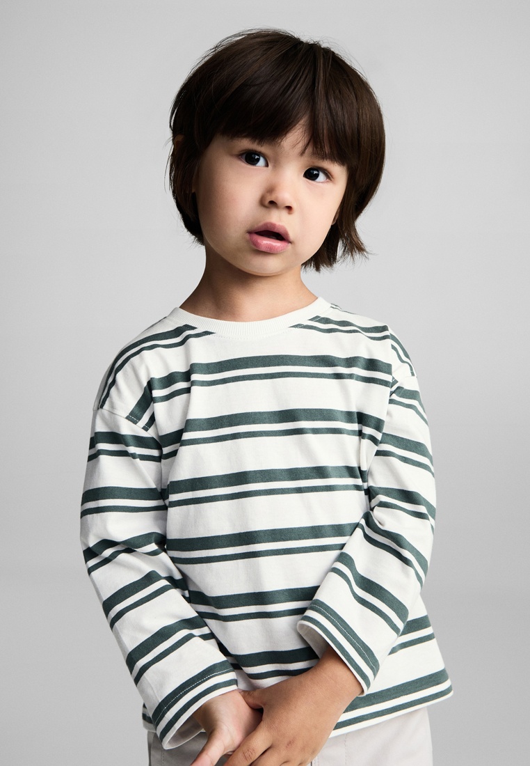 Футболка с длинным рукавом Mango Kids (Манго Кидс) Лонгслив Mango Kids