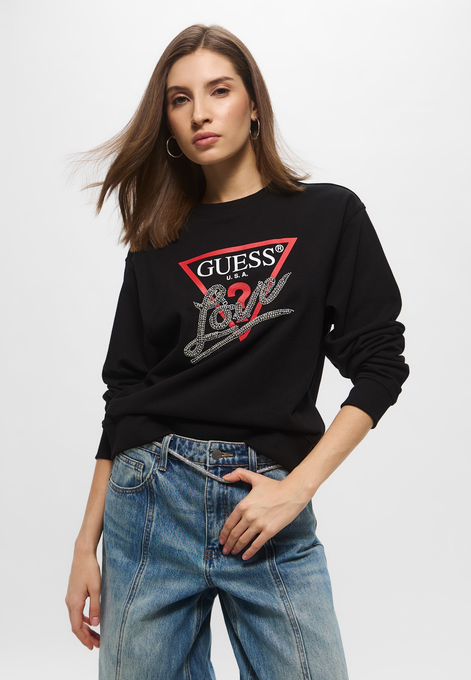 Женские свитшоты Guess (Гесс) W5RQ04KB683
