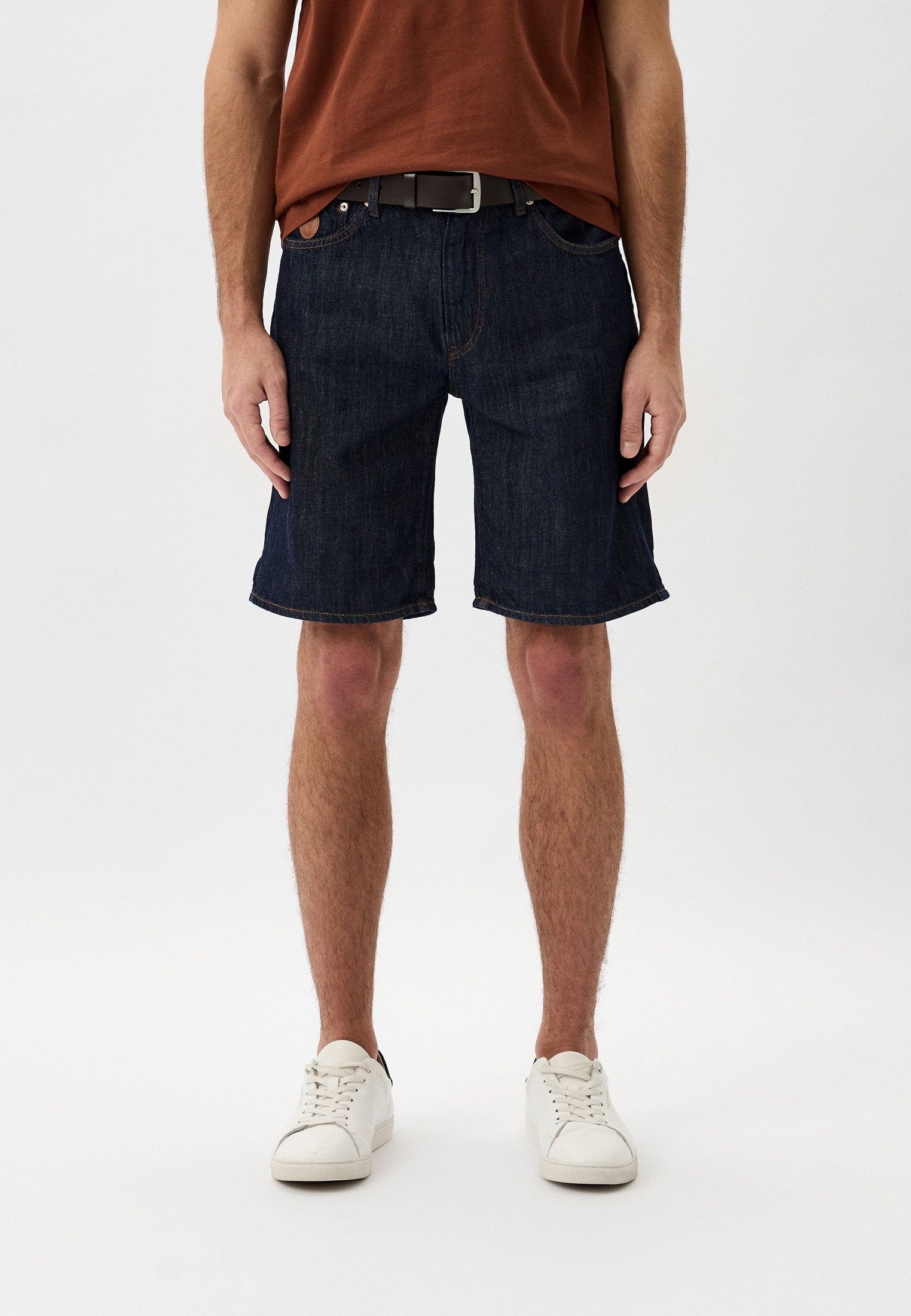 Мужские джинсовые шорты Trussardi (Труссарди) 52J00102-1T005755-R-001