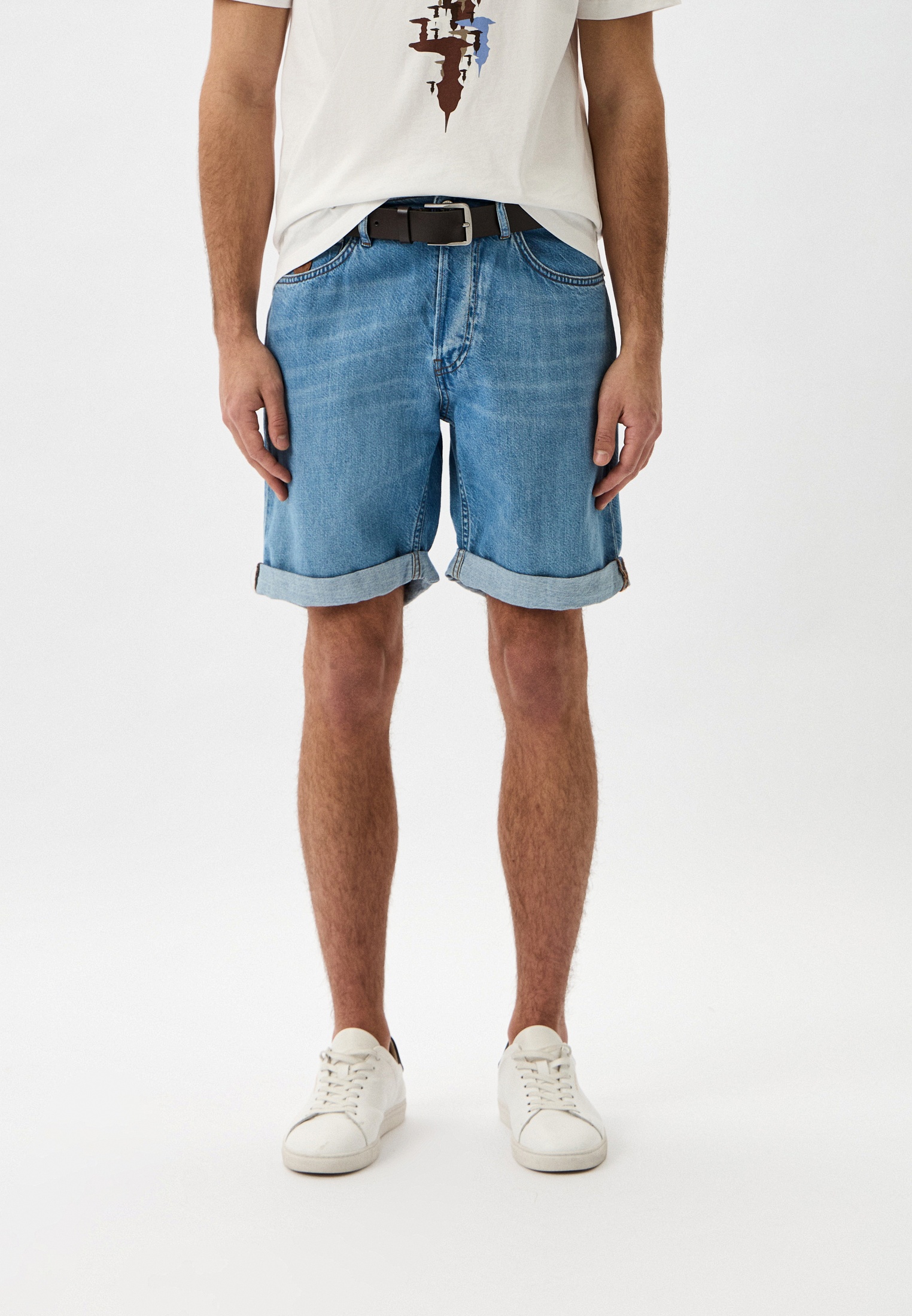 Мужские джинсовые шорты Trussardi (Труссарди) 52J00103-1T005926-E-001