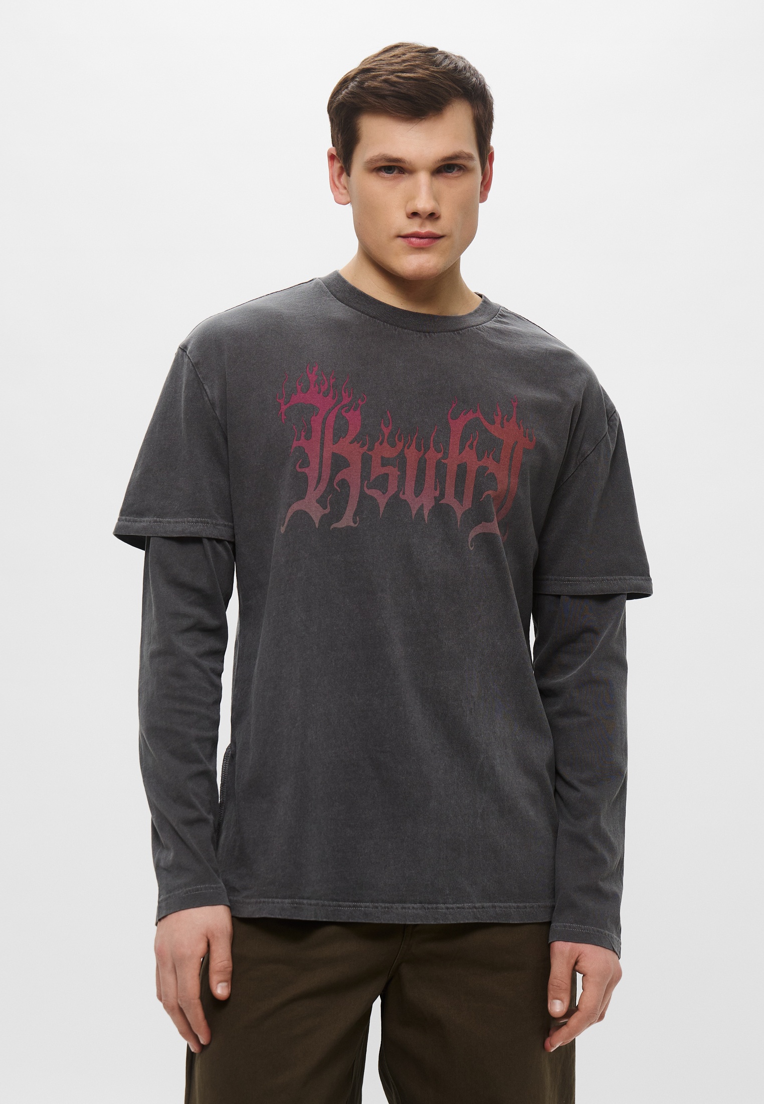 Футболка с длинным рукавом Ksubi MPS25TE025