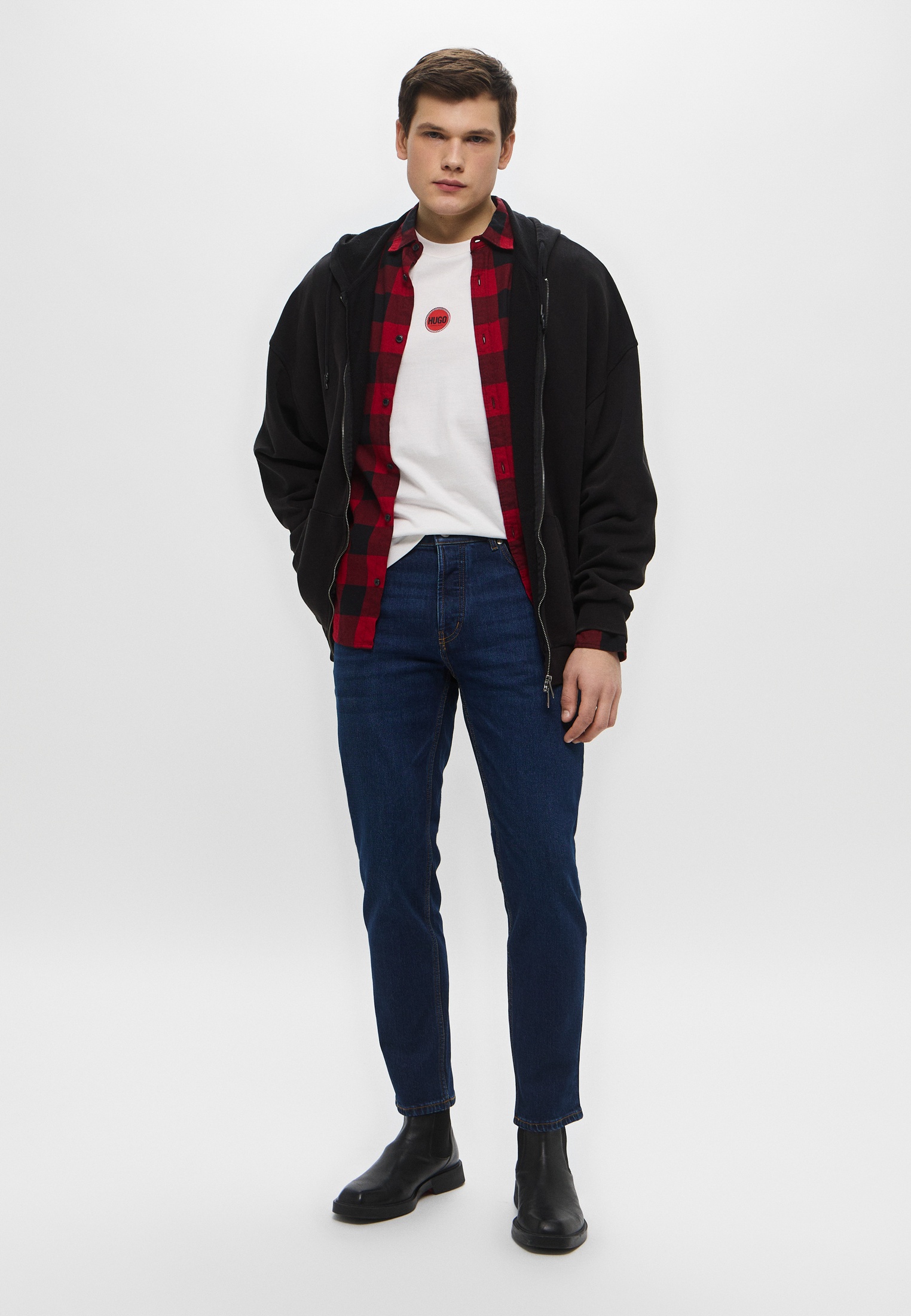Мужские зауженные джинсы Hugo (Хуго) 50530612: изображение 2
