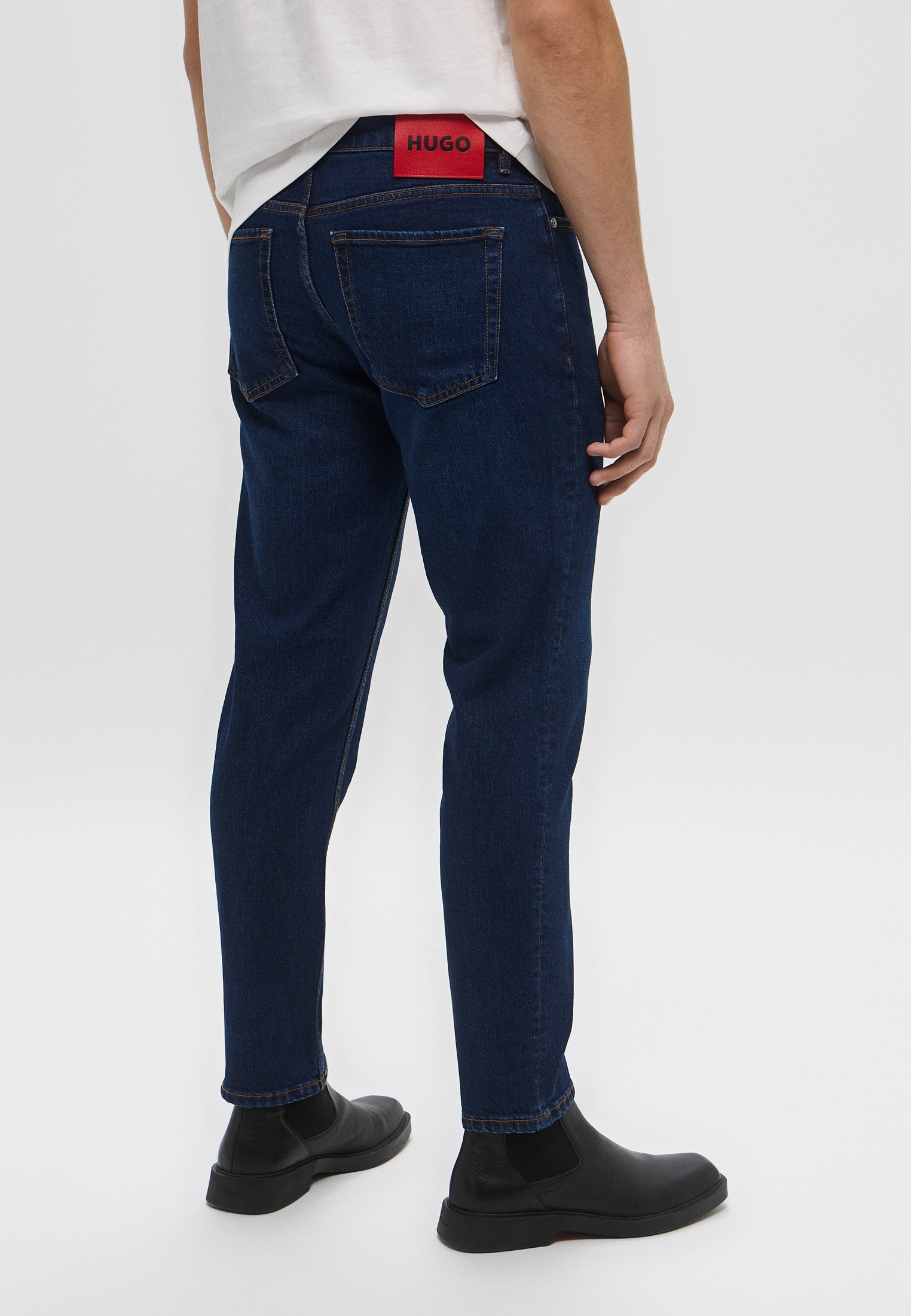 Мужские зауженные джинсы Hugo (Хуго) 50530612: изображение 3