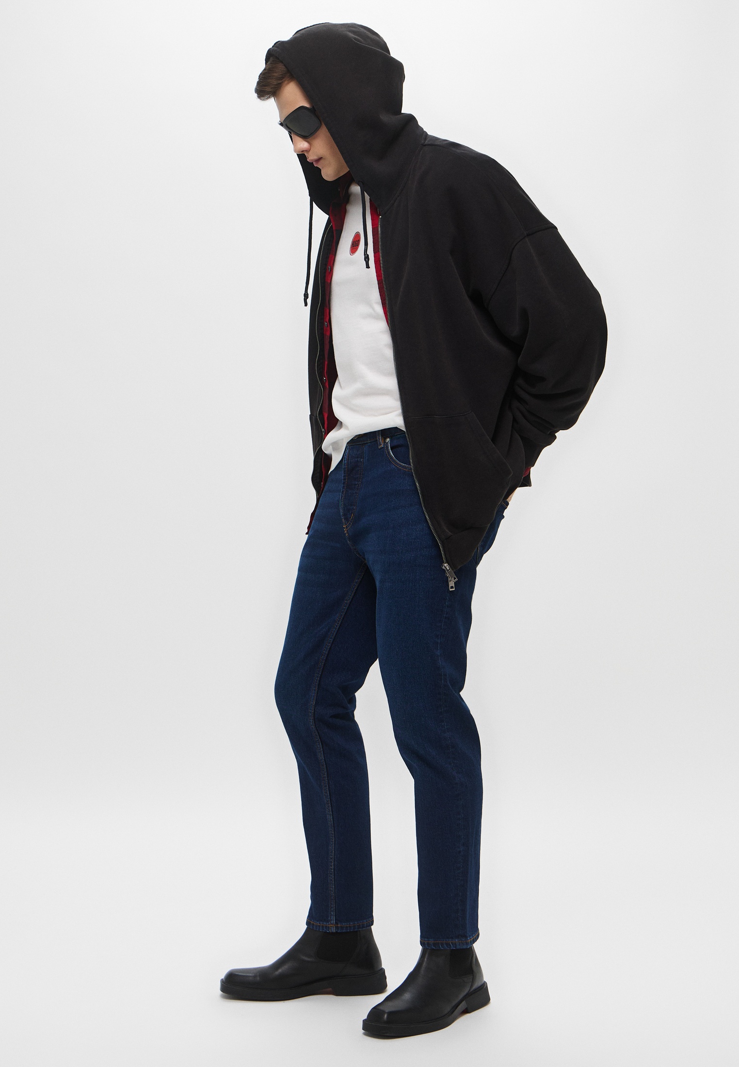 Мужские зауженные джинсы Hugo (Хуго) 50530612: изображение 4