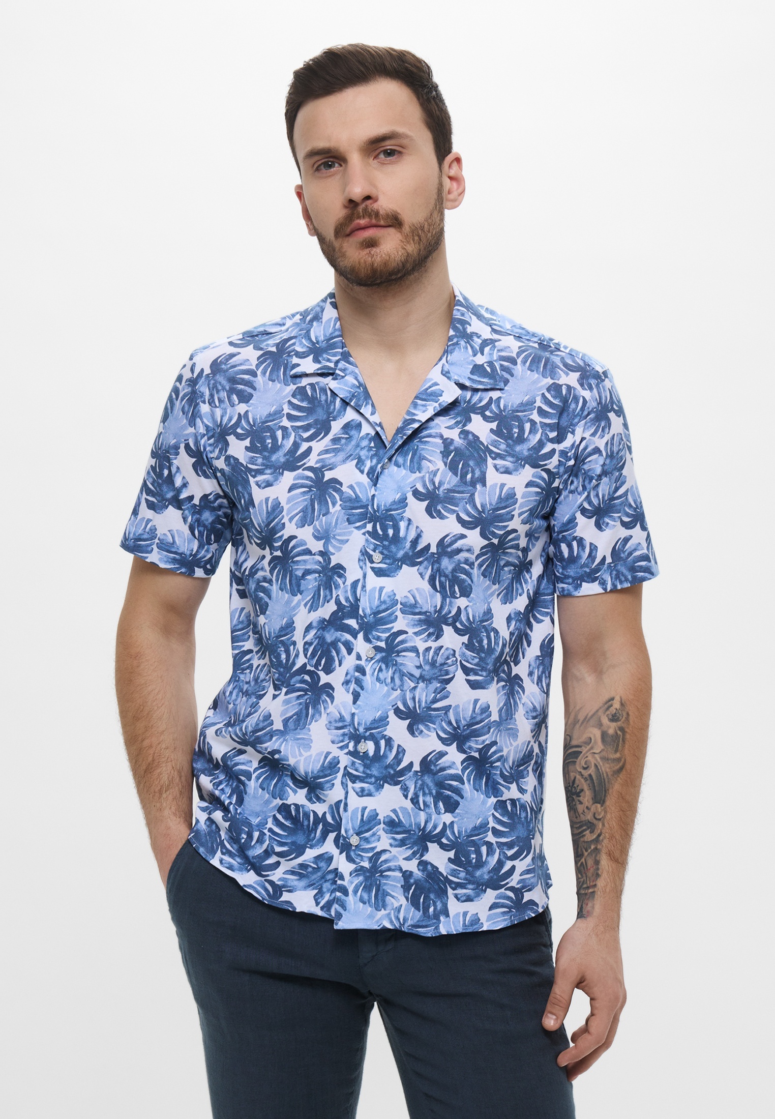 Рубашка с коротким рукавом Karl Lagerfeld (Карл Лагерфельд) 605521-551636