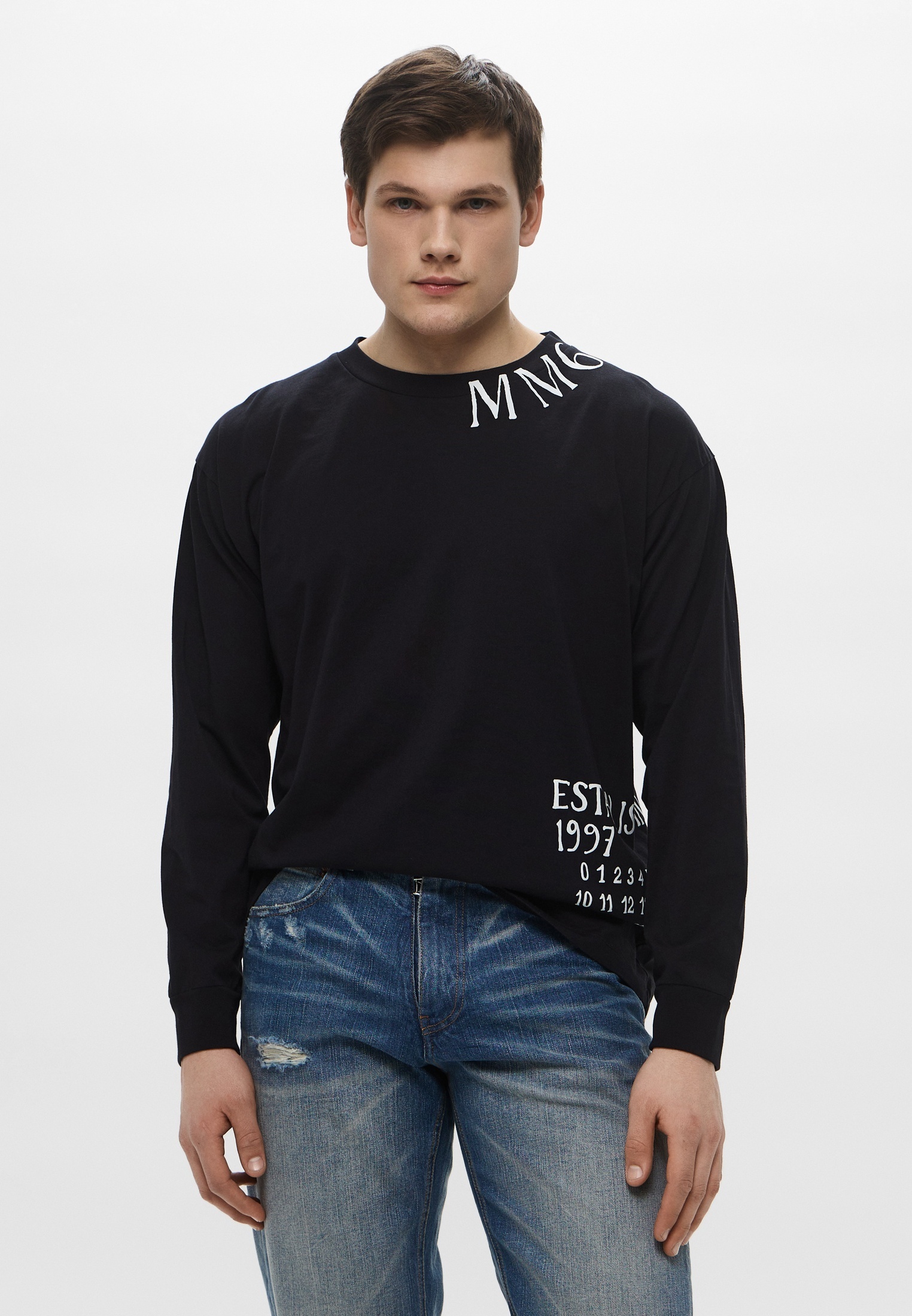 Футболка с длинным рукавом MM6 Maison Margiela Лонгслив MM6 Maison Margiela