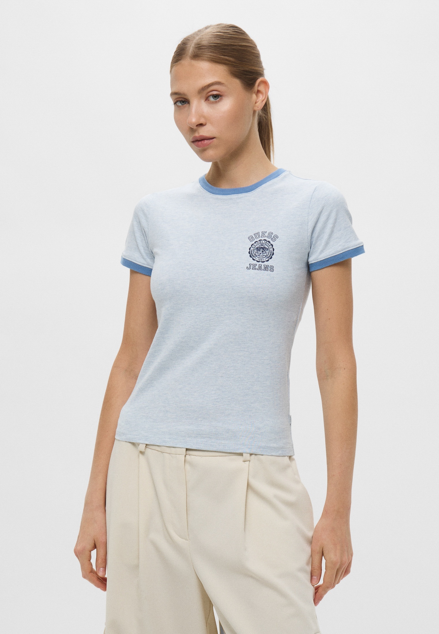 Футболка с коротким рукавом Guess Jeans W5GI35KCTX1