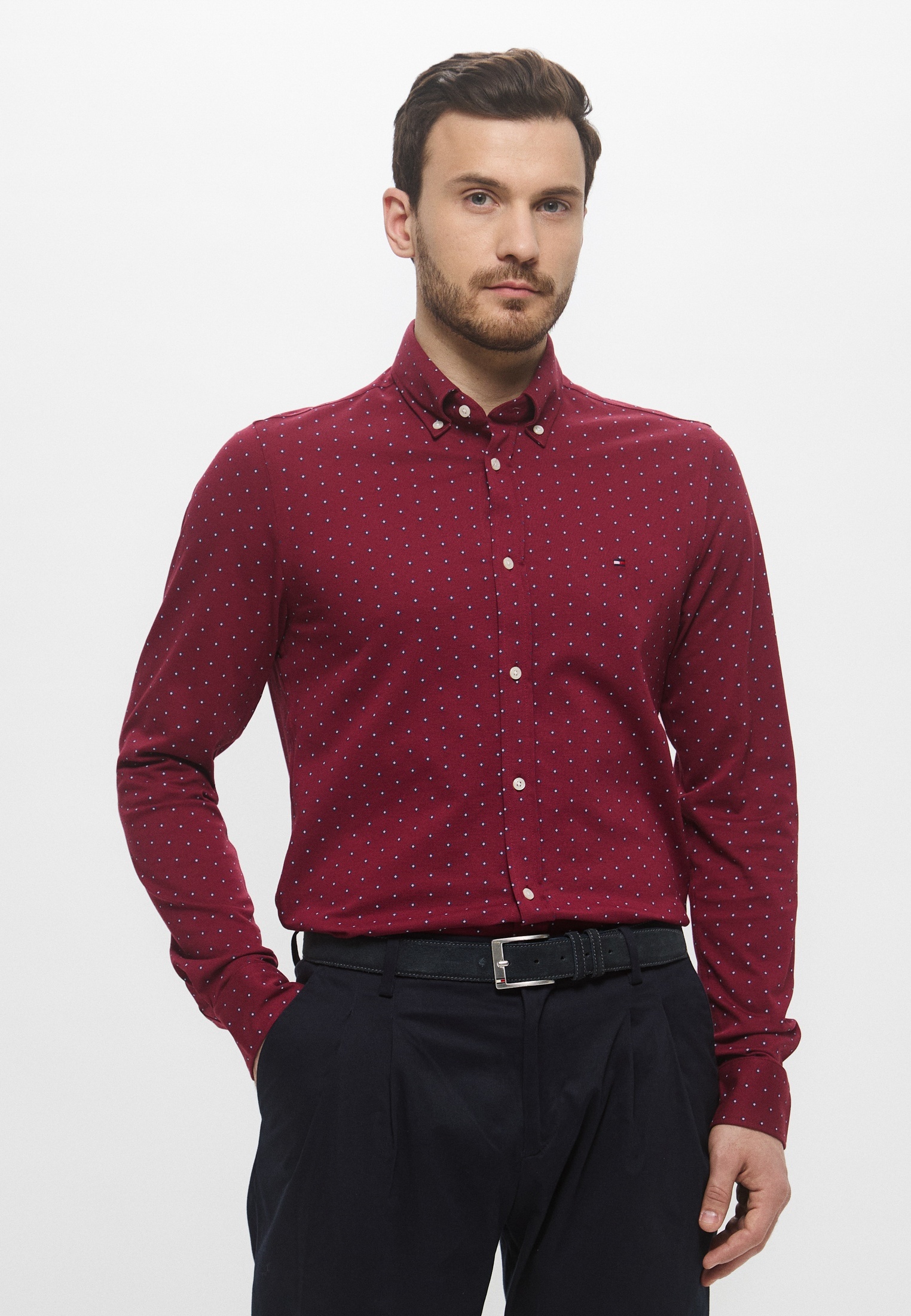 Рубашка с длинным рукавом Tommy Hilfiger (Томми Хилфигер) Рубашка Tommy Hilfiger