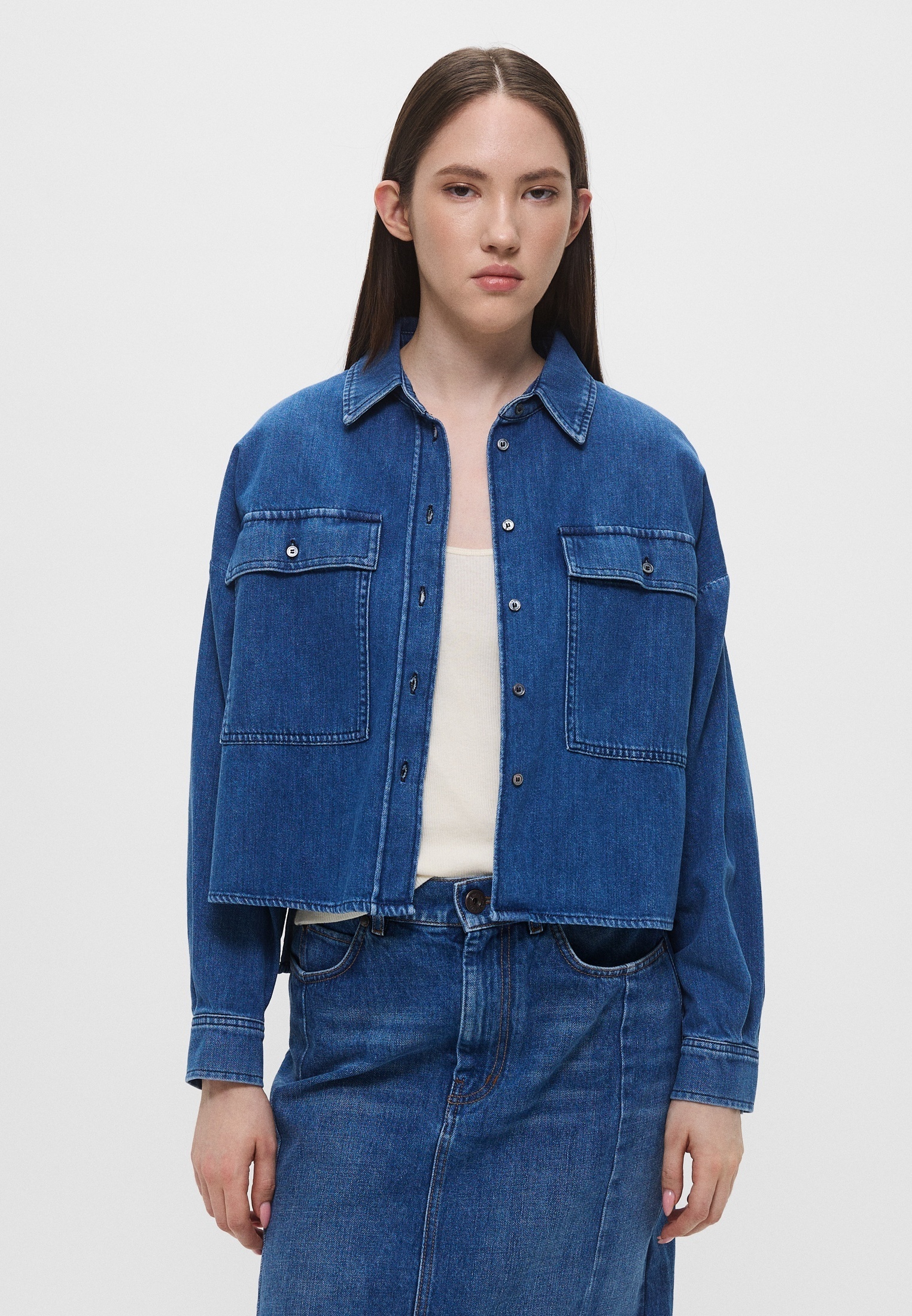 Женские джинсовые рубашки Weekend Max Mara (Уикенд Макс Мара) Рубашка джинсовая Weekend Max Mara