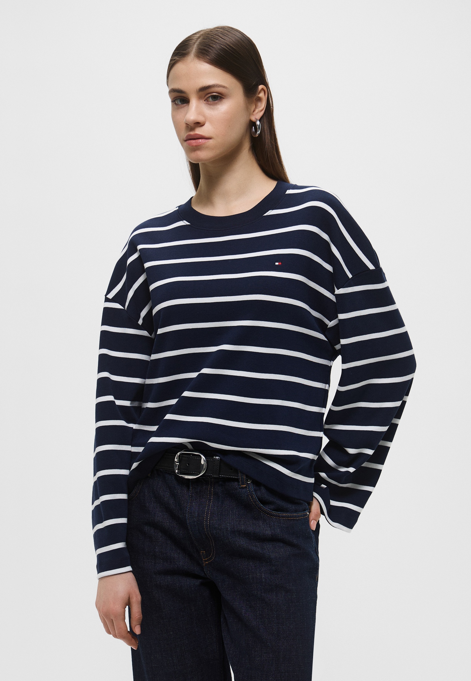 Футболка с длинным рукавом Tommy Hilfiger (Томми Хилфигер) Лонгслив Tommy Hilfiger