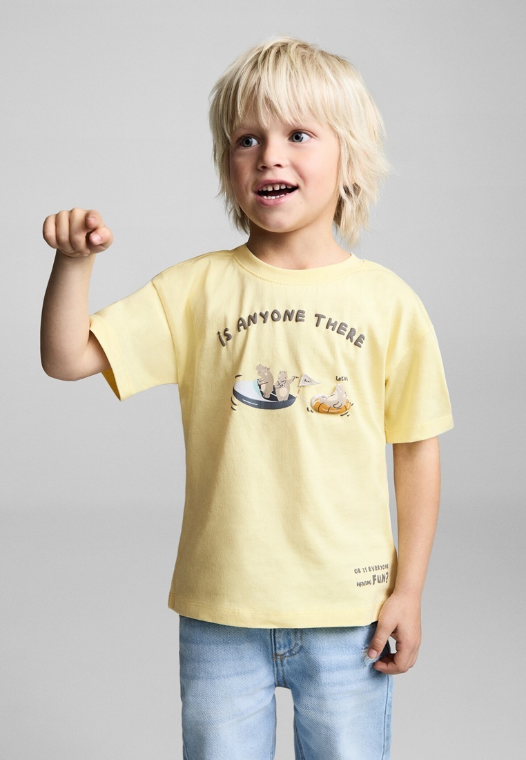 Футболка с коротким рукавом Mango Kids (Манго Кидс) 87054798