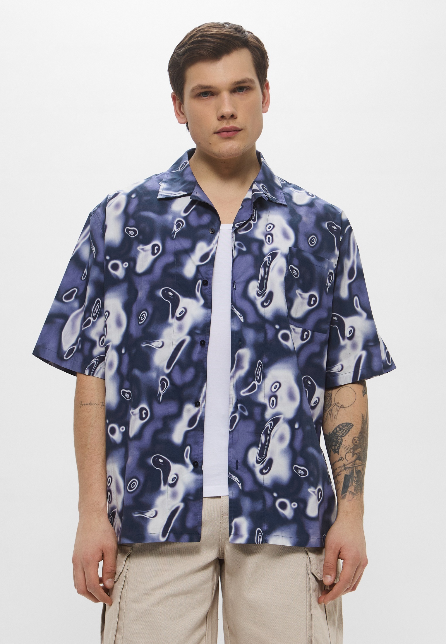 Рубашка с коротким рукавом Trussardi (Труссарди) 52C00308-1T006313: изображение 1