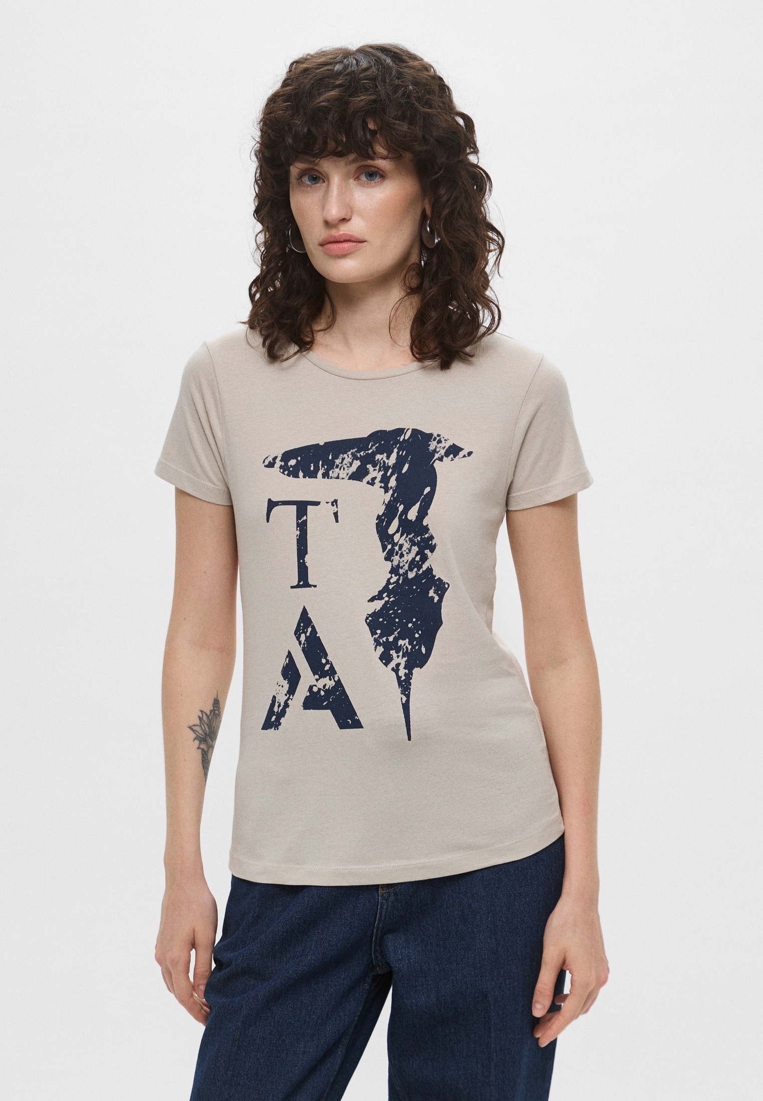 Футболка с коротким рукавом TRUSSARDI ACTION 2BT03