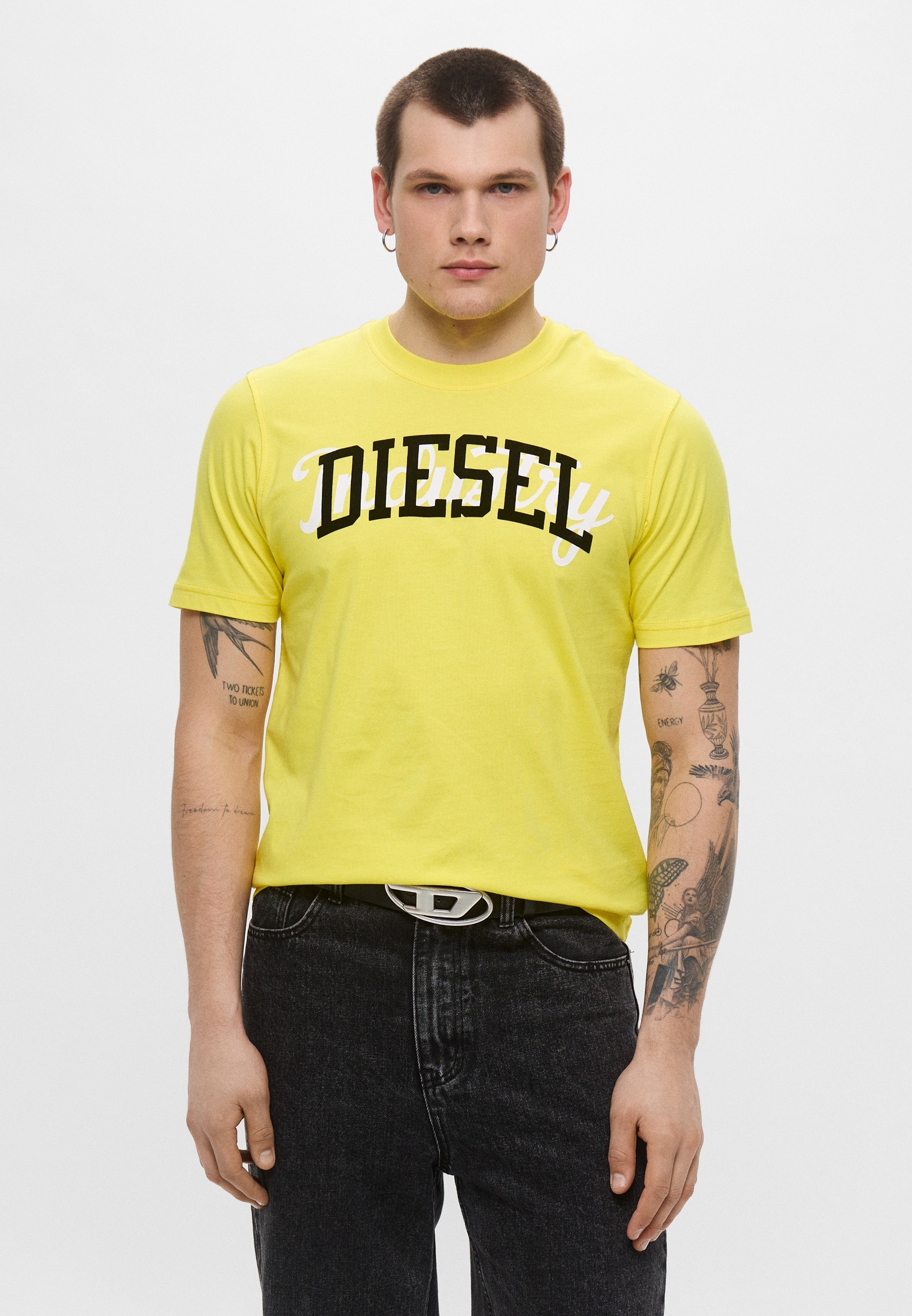 Мужская футболка Diesel (Дизель) A124410GRAI