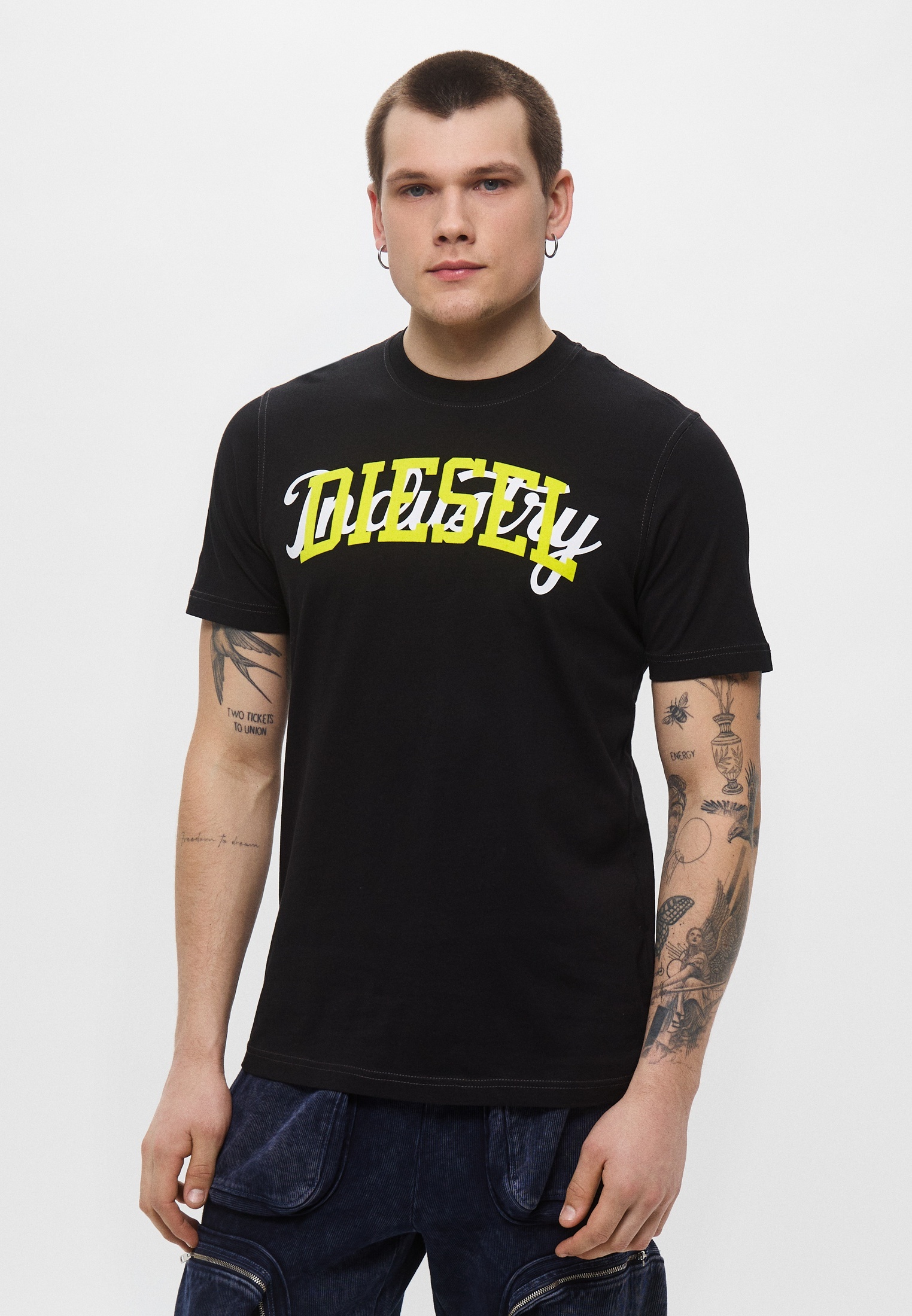 Мужская футболка Diesel (Дизель) A124410GRAI