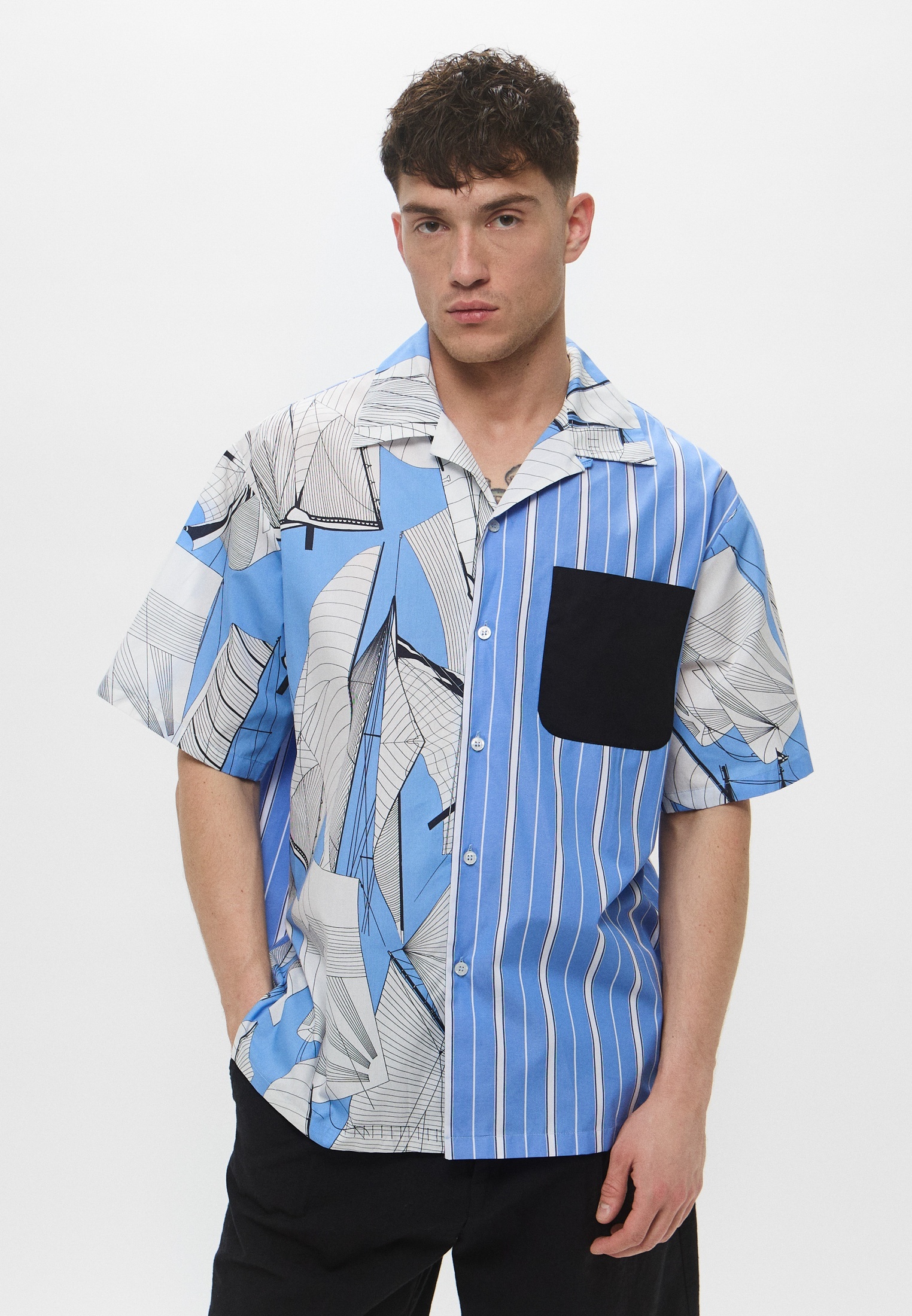 Рубашка с коротким рукавом MSGM 3840ME03XY 257050