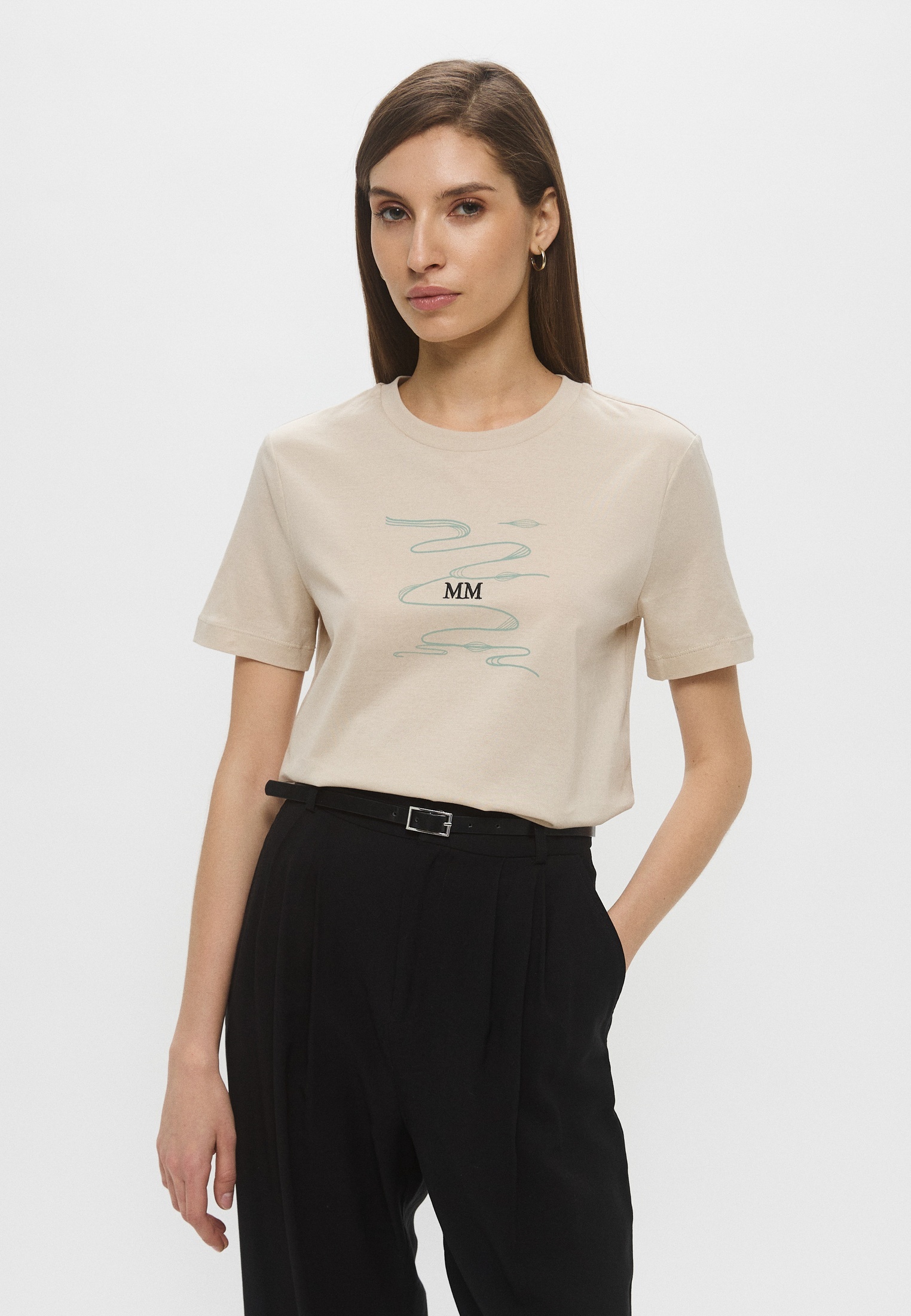 Футболка с коротким рукавом MM by Max Mara 2516941038600