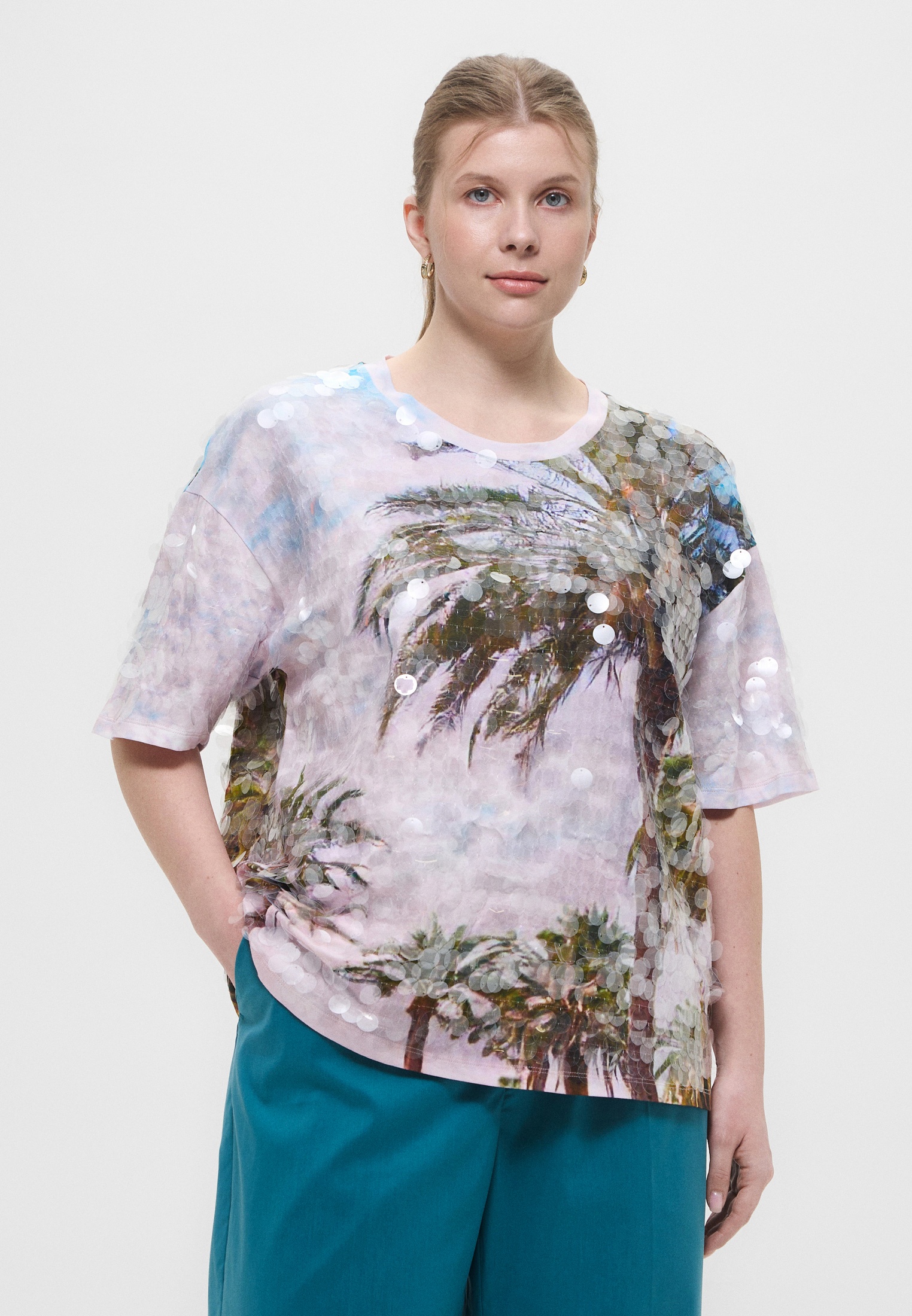 Футболка с коротким рукавом Marina Rinaldi 2517971072600