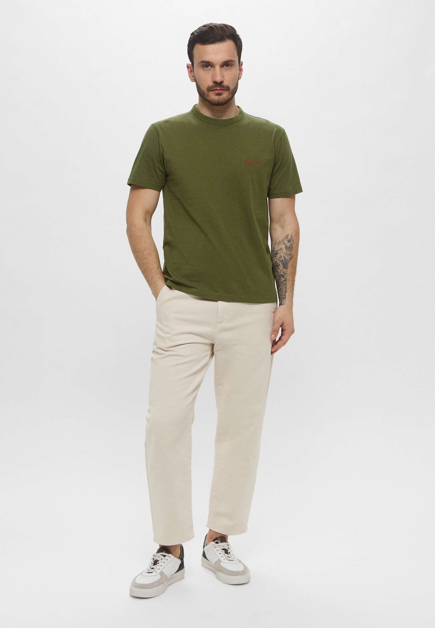 Мужская футболка Woolrich (Вулрич) CFWOTE0144MRUT2926: изображение 2