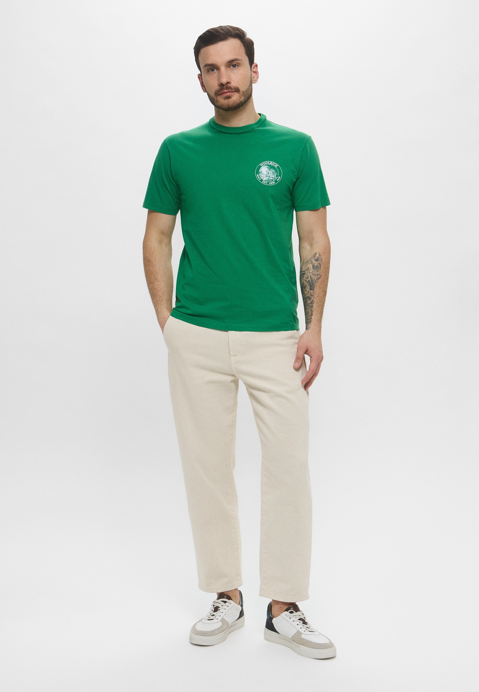 Мужская футболка Woolrich (Вулрич) CFWOTE0148MRUT2926: изображение 2