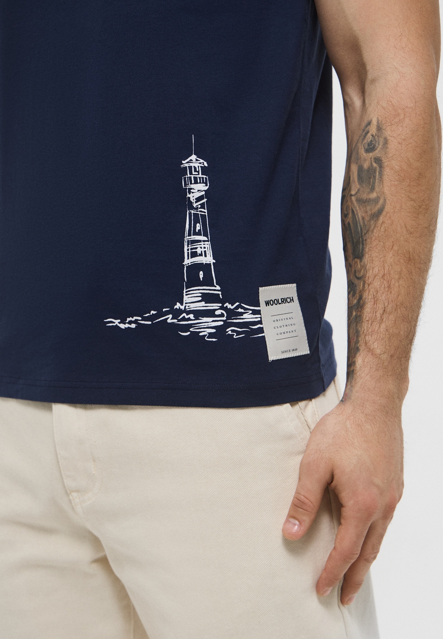 Мужская футболка Woolrich (Вулрич) CFWOTE0159MRUT2926: изображение 5