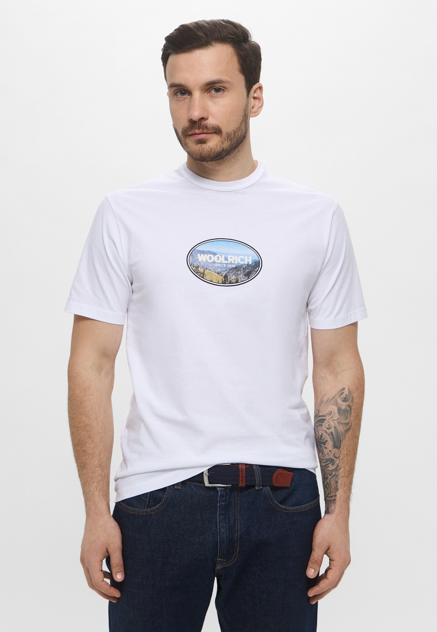 Мужская футболка Woolrich (Вулрич) CFWOTE0160MRUT2926: изображение 1