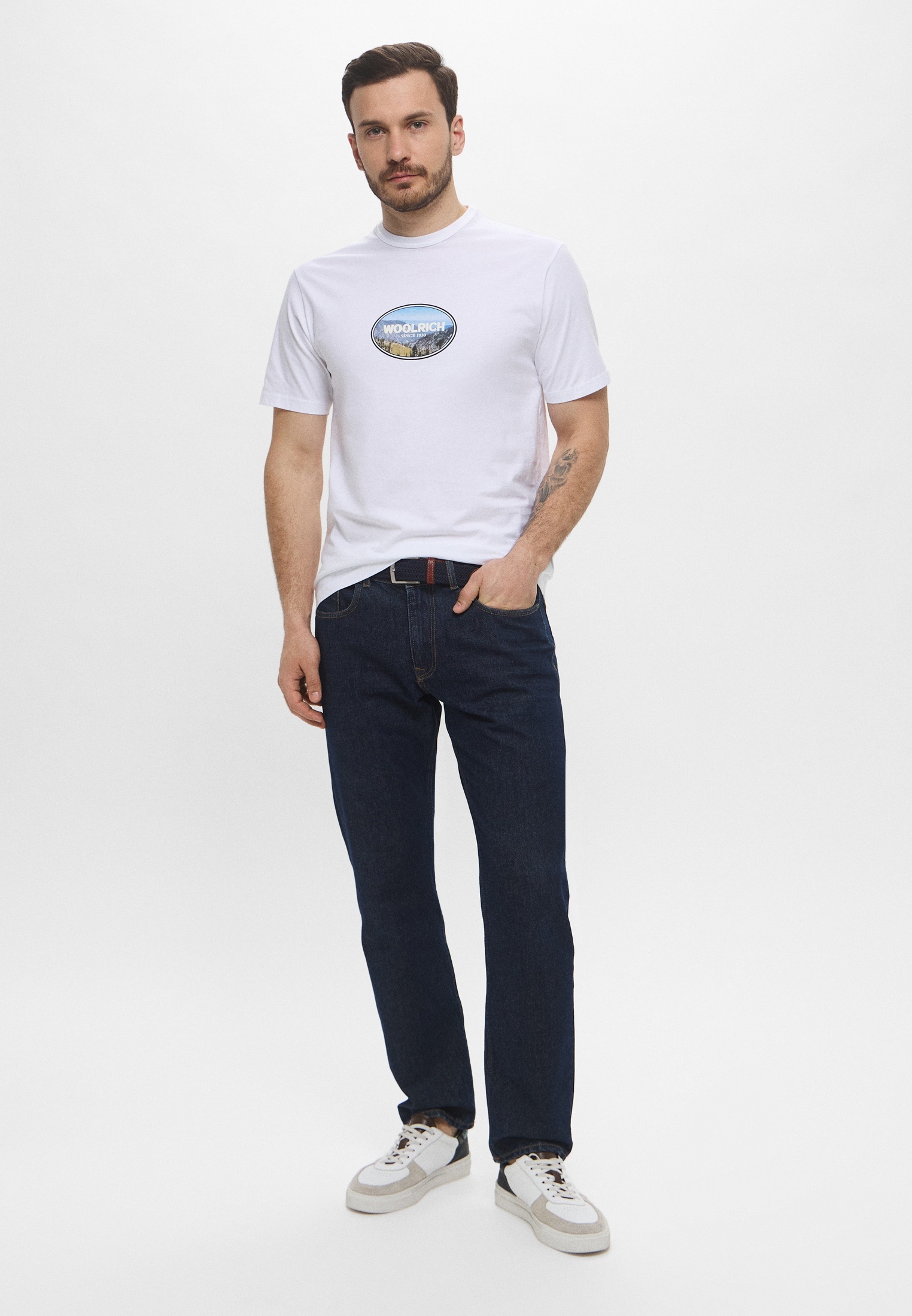 Мужская футболка Woolrich (Вулрич) CFWOTE0160MRUT2926: изображение 2