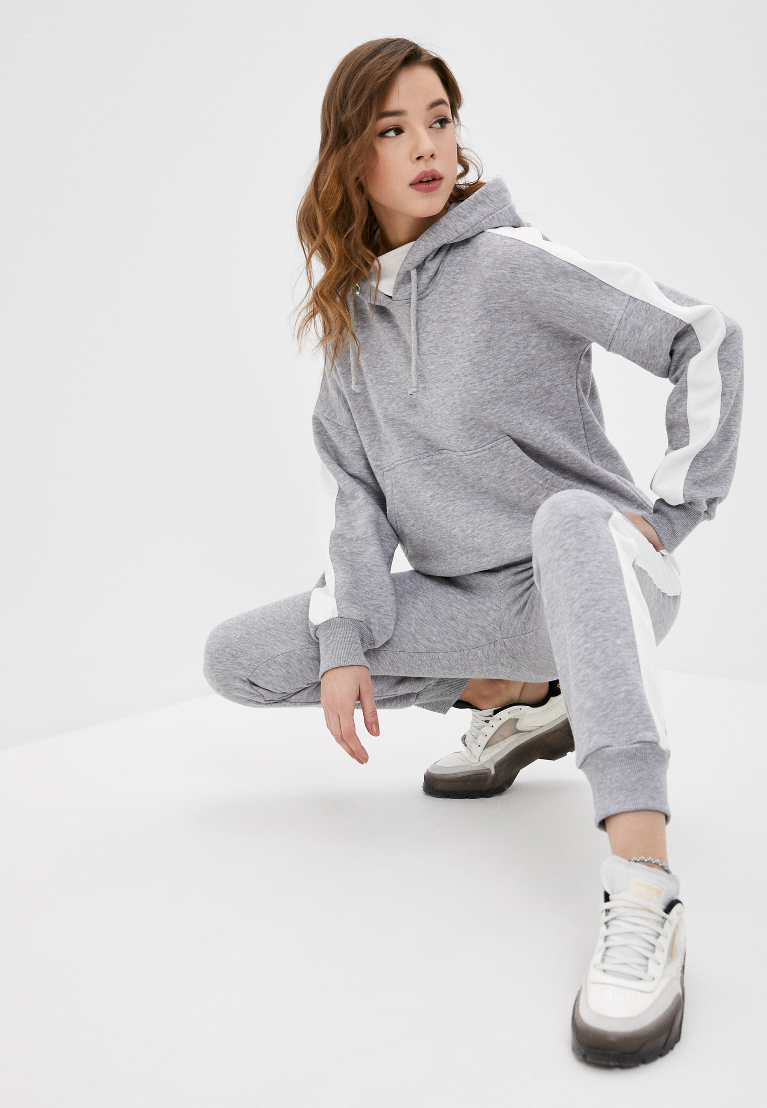 Купить Серый Спортивный Костюм Женский