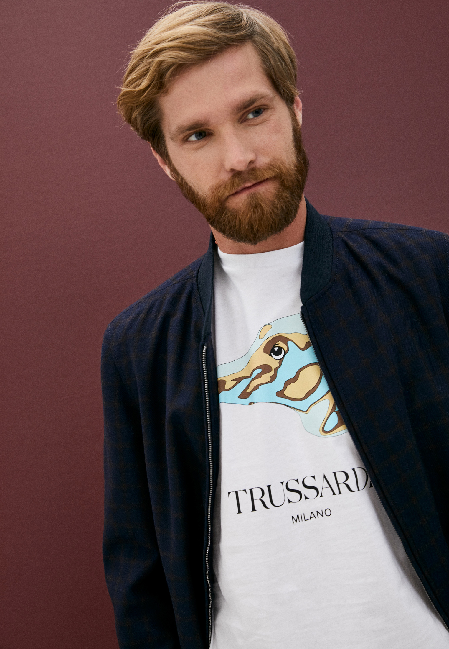 Мужская футболка Trussardi (Труссарди) 32T00189-1T004752: изображение 2