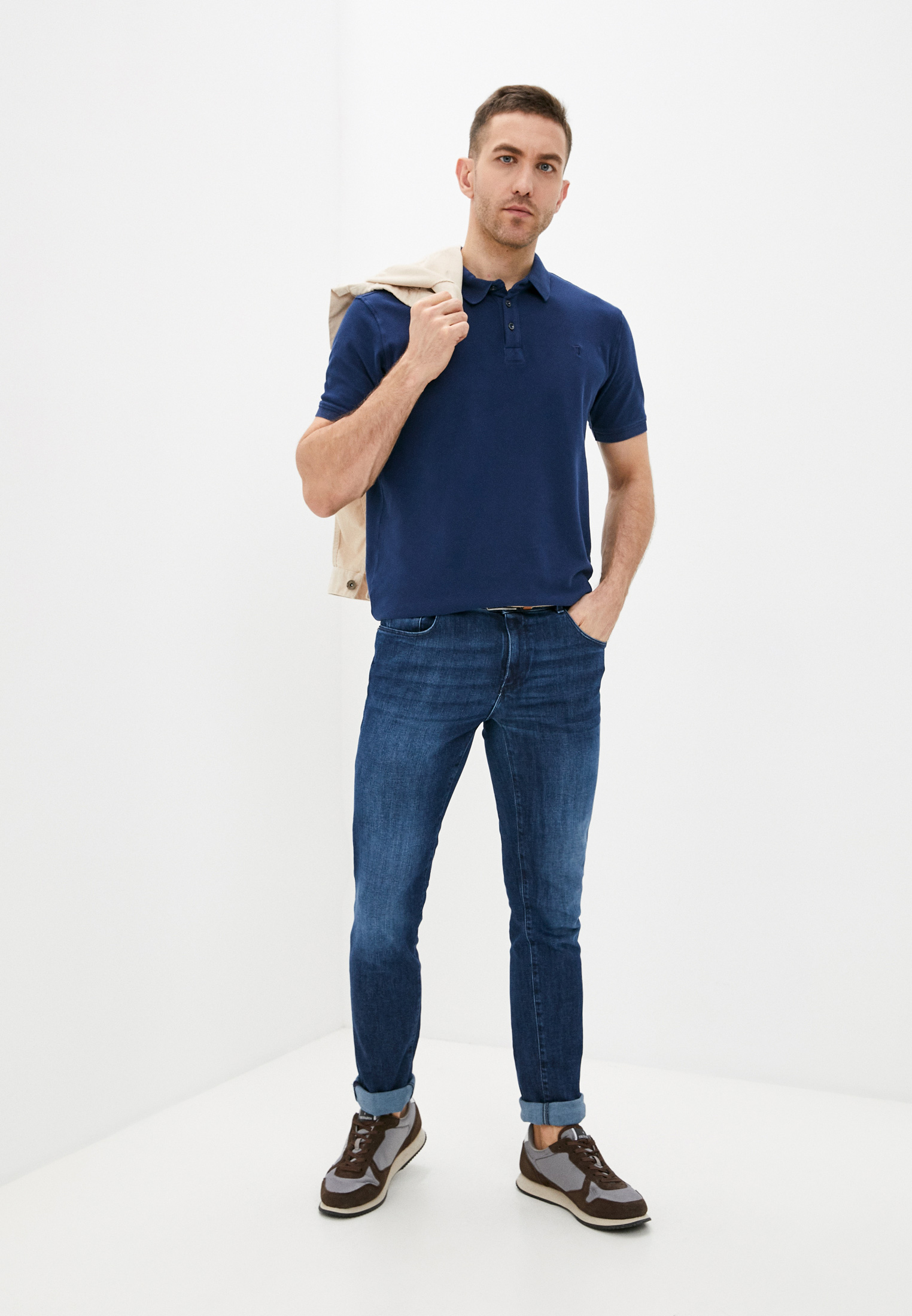 Мужские прямые джинсы Trussardi (Труссарди) 52J00000-1T005108: изображение 3