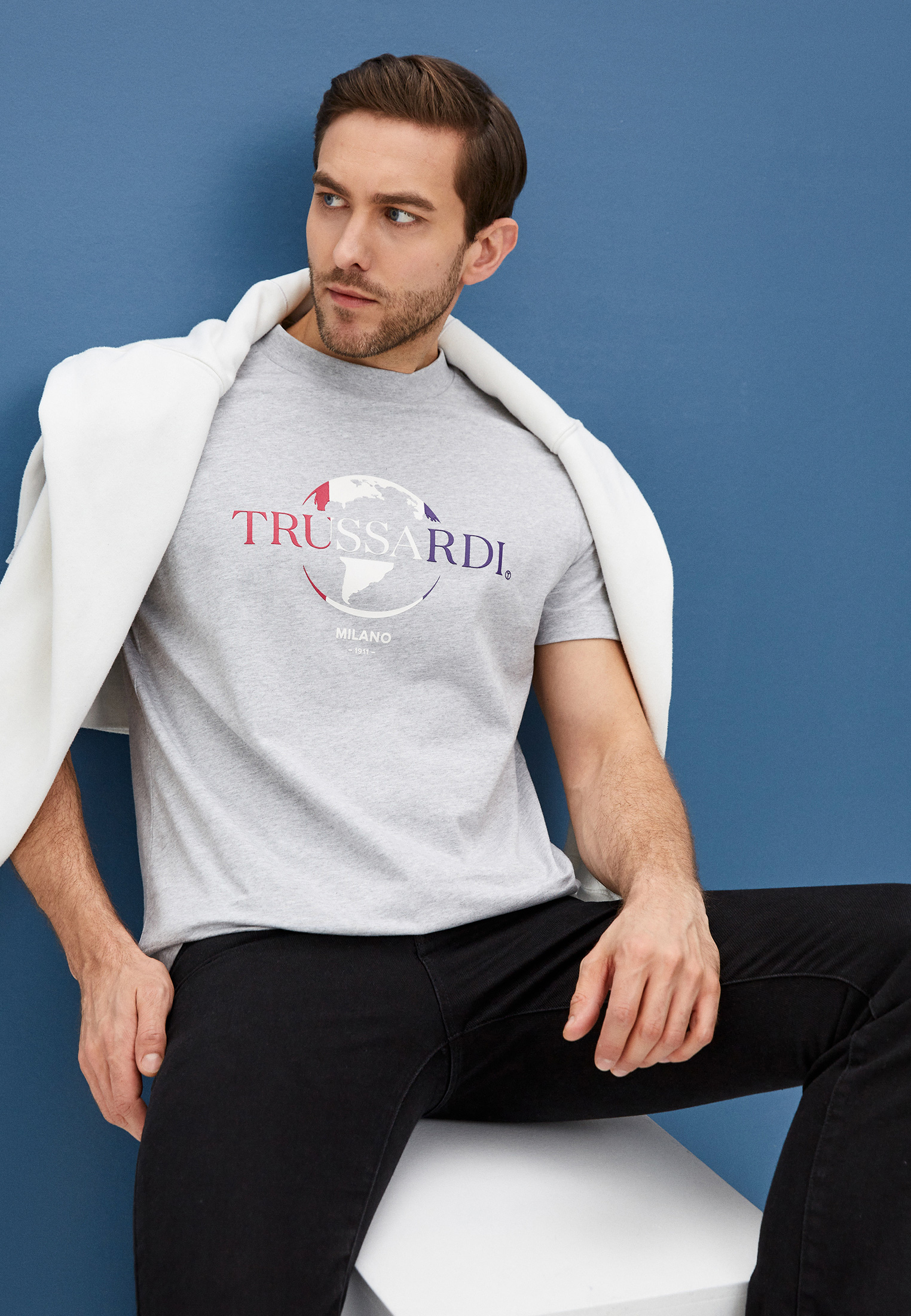 Мужская футболка Trussardi (Труссарди) 52T00443-1T005227: изображение 2