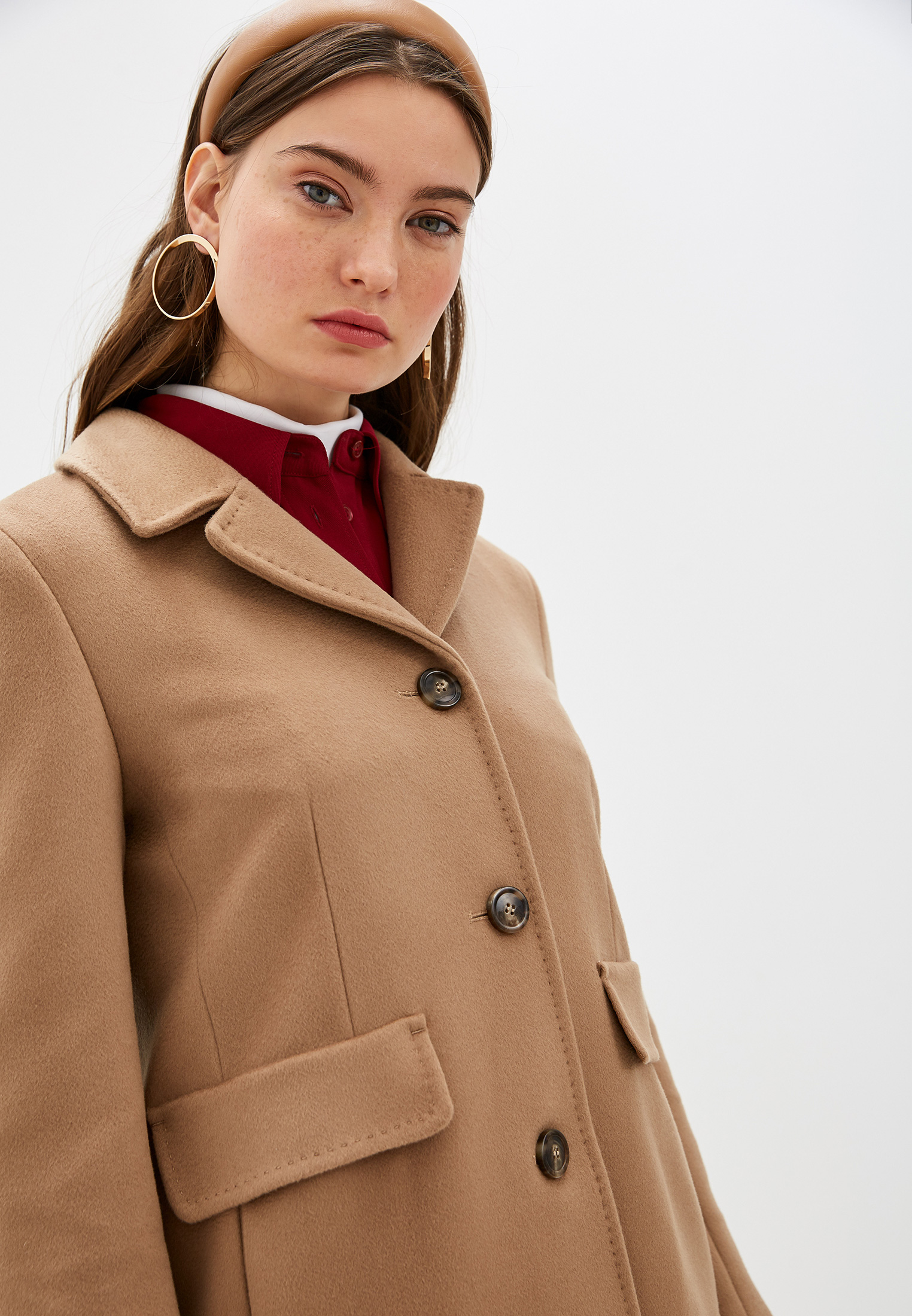 Женские пальто Weekend Max Mara DESY цвет бежевый купить за 21870 руб.