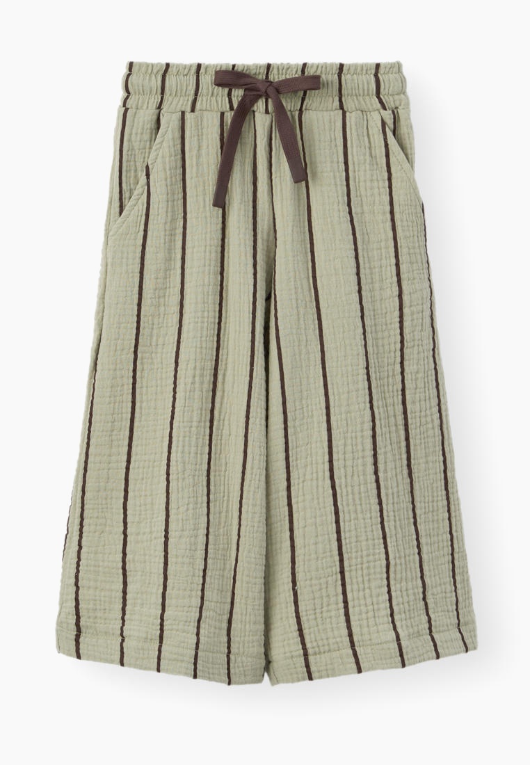 Брюки для мальчиков Happy Baby 88197-1_green-with-stripes