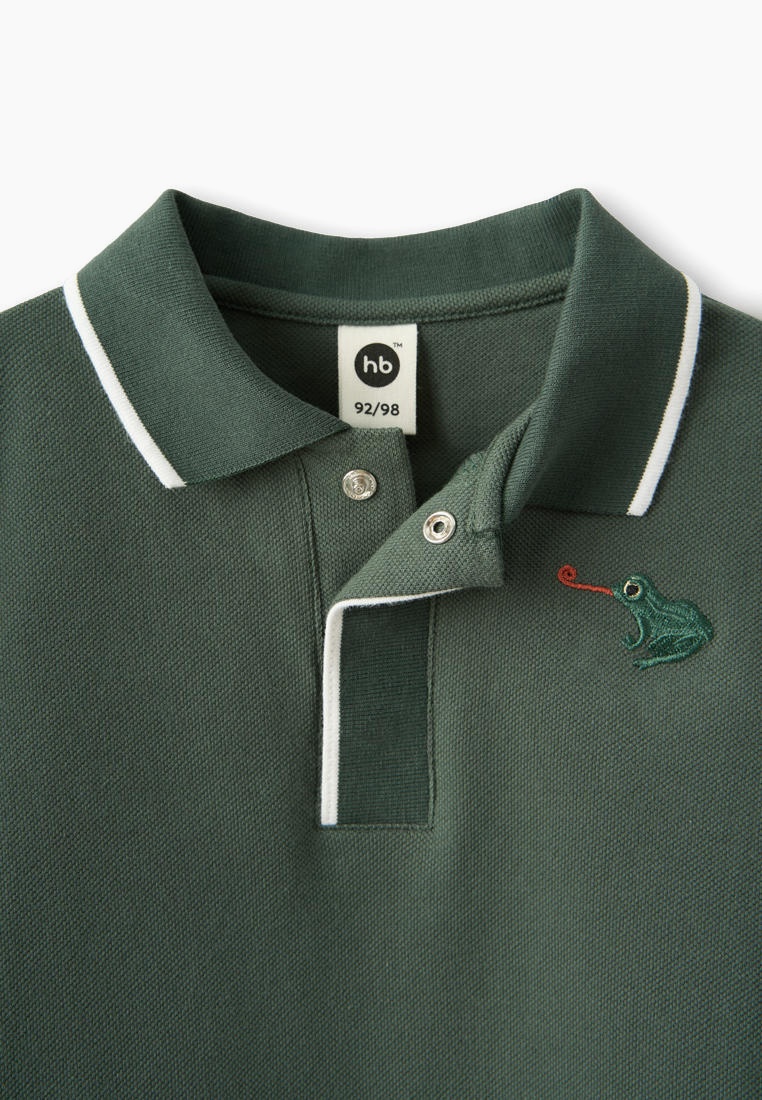 Поло для мальчиков Happy Baby 88255-1_dark-green