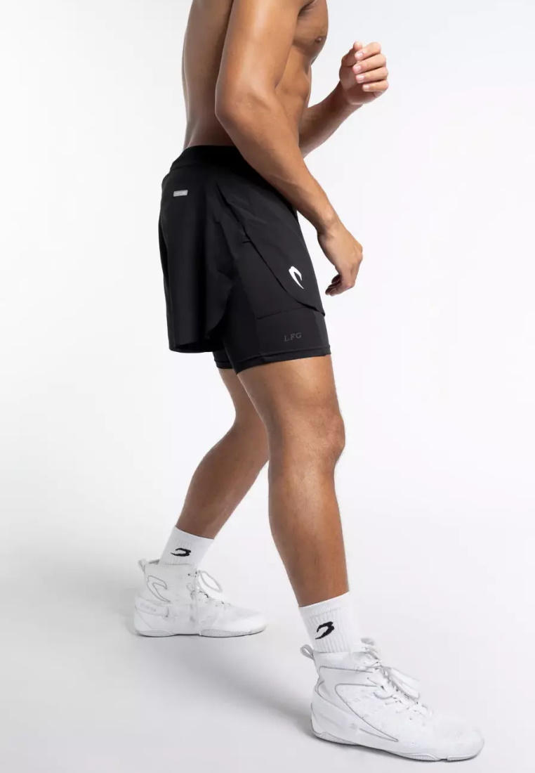 Мужские шорты Boxraw BXRW-TSH/Tunero 2 в 1/Черный-L