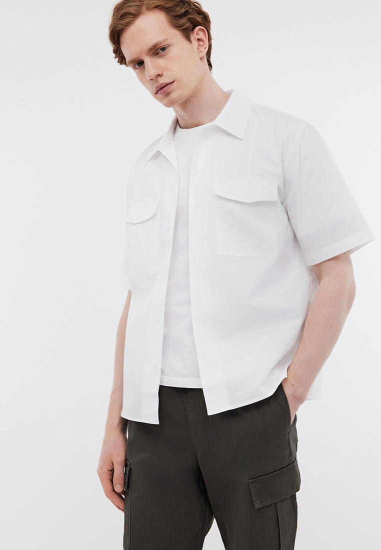 Рубашка с коротким рукавом Baon (Баон) B6824009-WHITE-3XL