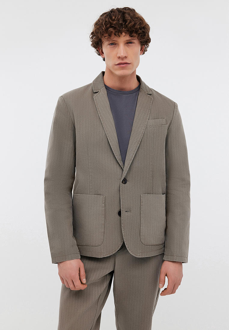 Пиджак Baon (Баон) B6224001-DARK CHINCHILLA-3XL