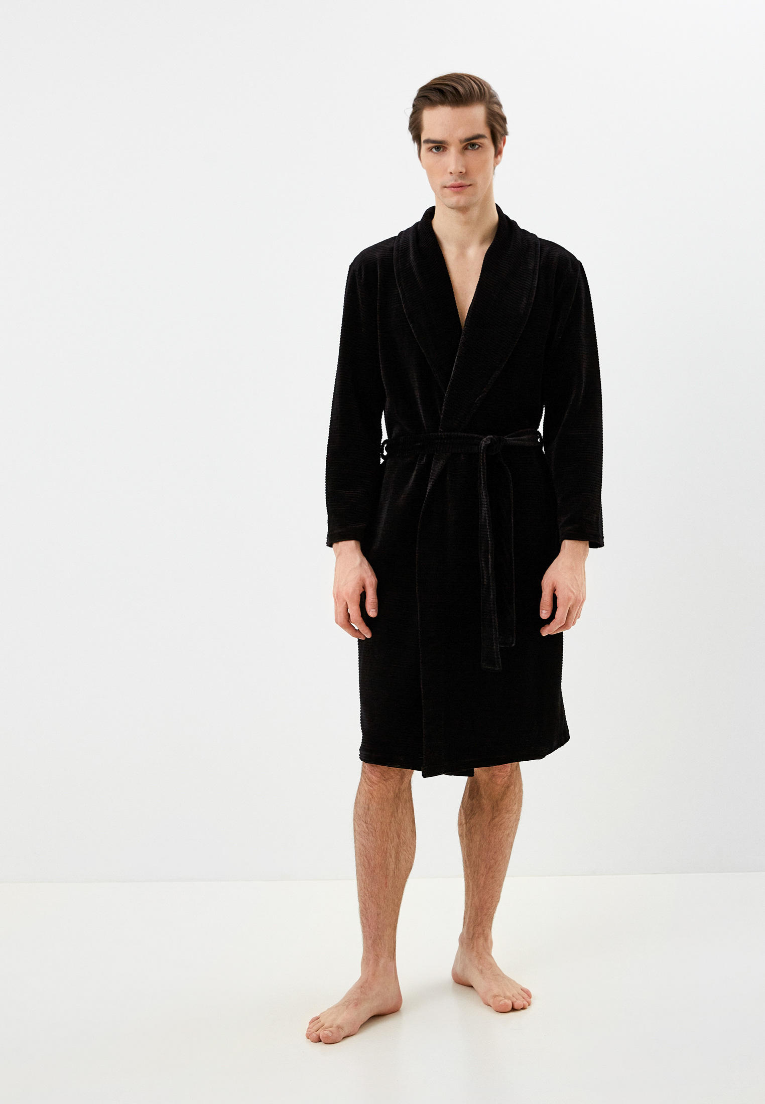 Халат Vienetta 105181 0000-черный-L-48