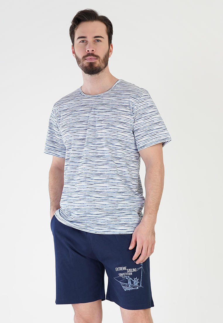 Пижама Vienetta 3100133878_голубой_L_48